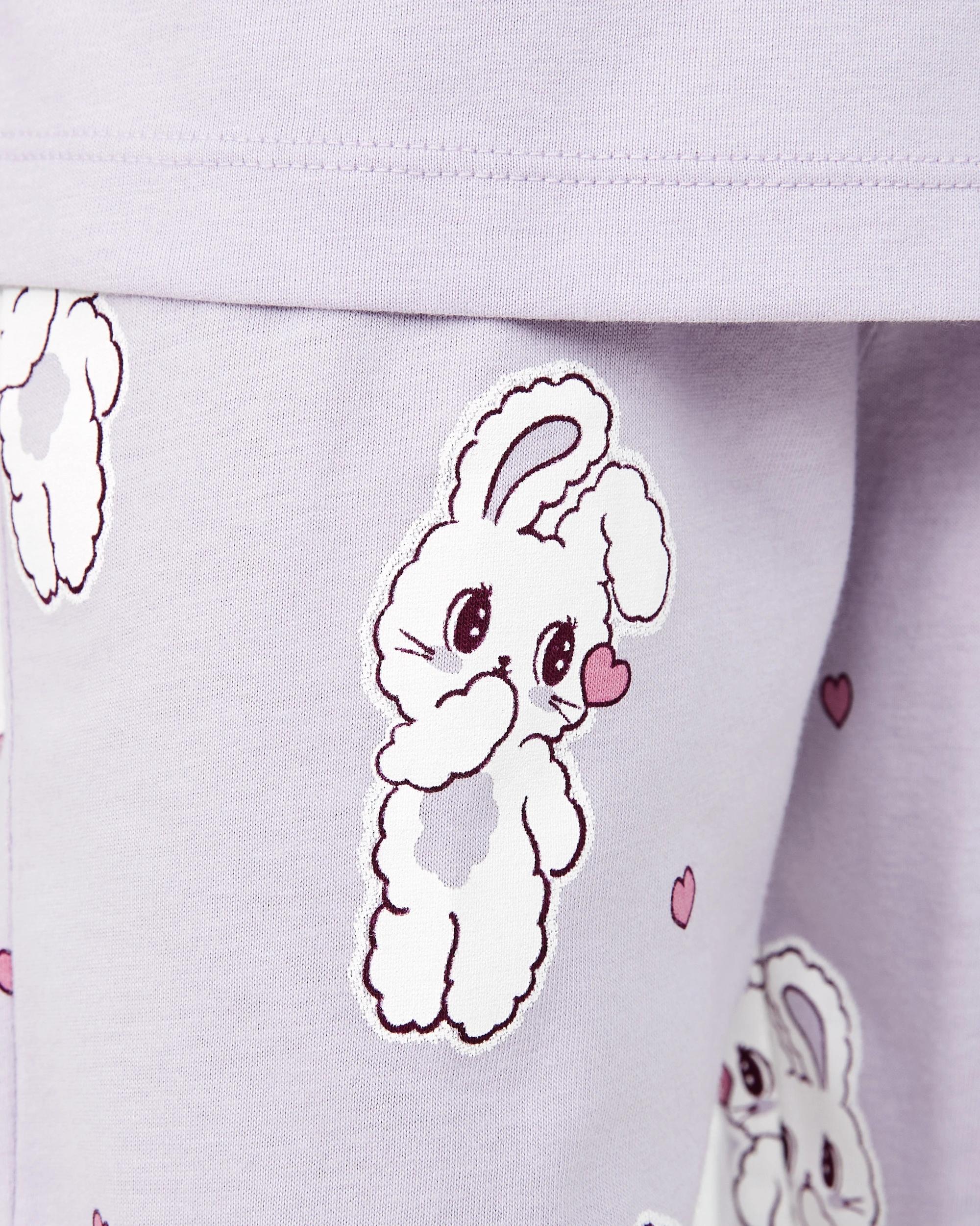 7 Jersey Pyjama Set Prp Buny, 7 of 9