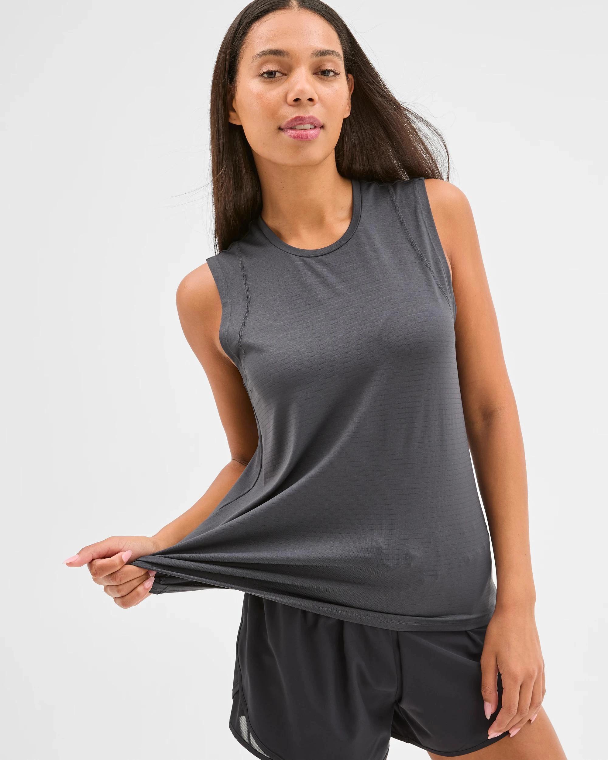 1 Target Active Performance Running Muscle Tank Top GRAPHITE, 1 of 8