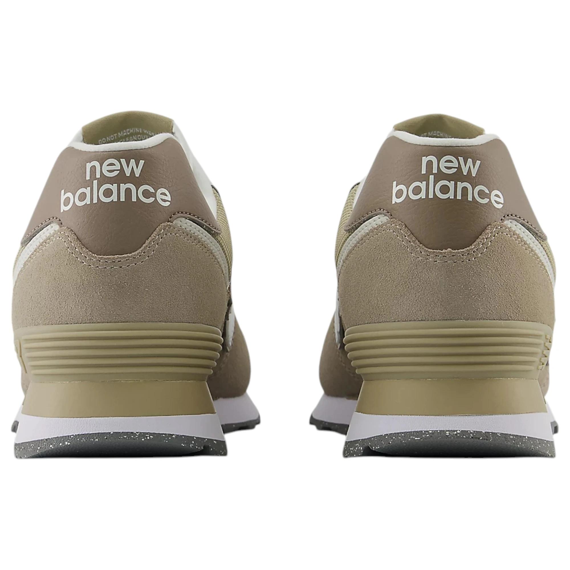 1 New Balance Mens 574 Light Mushroom/ White Athletic Shoes LIGHT MUSHROOM/WHITE, 1 of 6