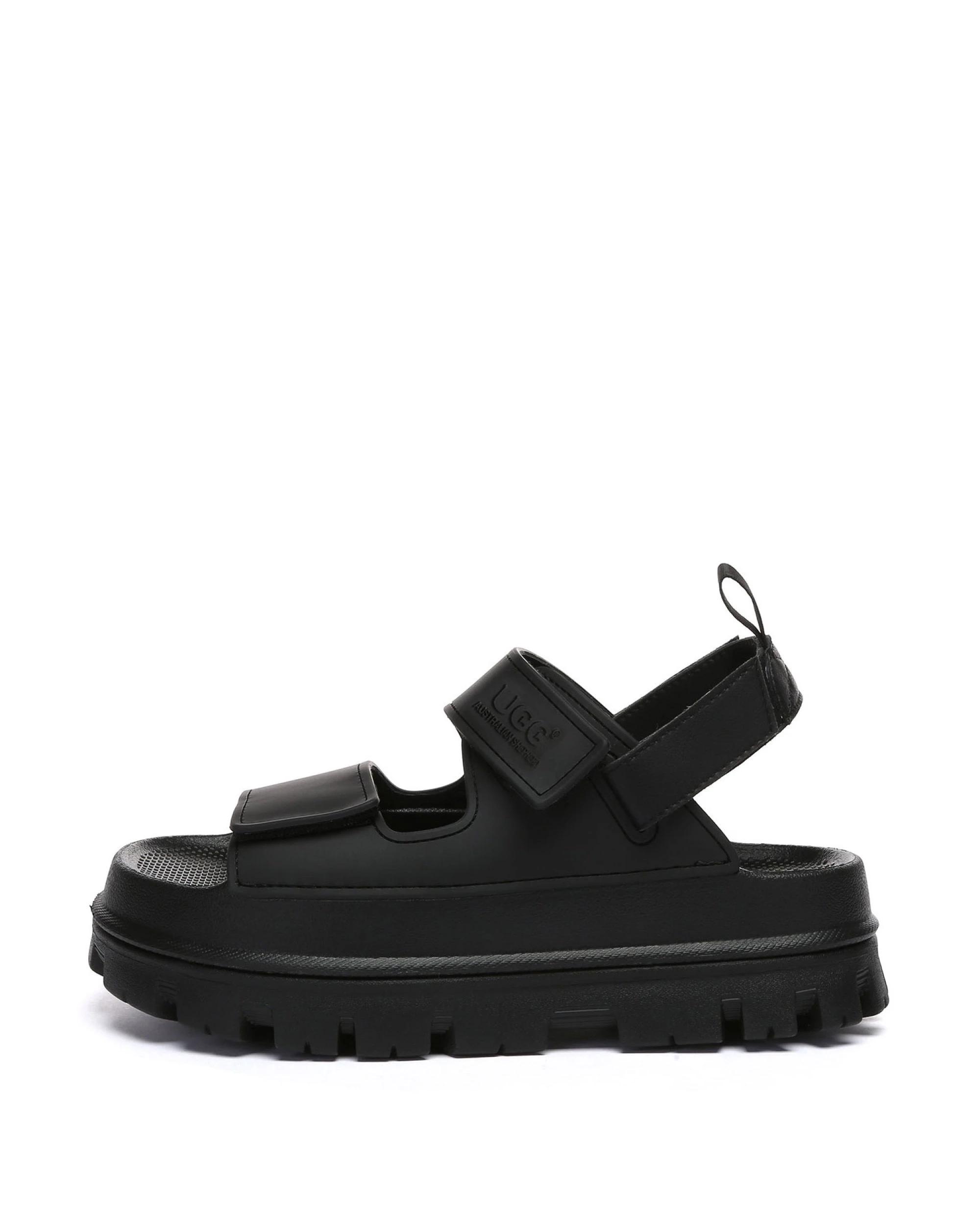 4 Australian Shepherd UGG Women Beatia Chunky Platform Sandals BLACK, 4 of 5