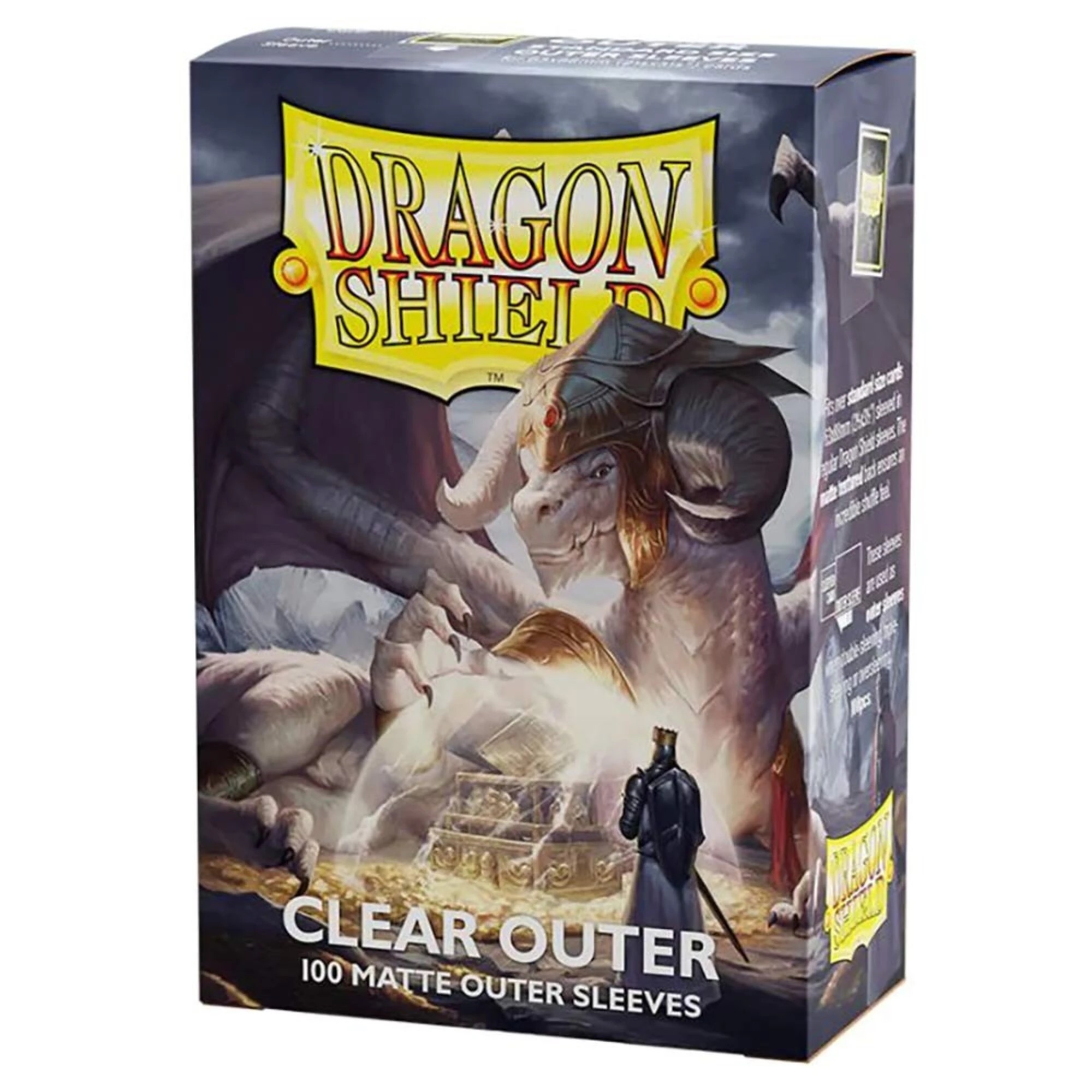 1 Dragon Shield TCG - Matte Outer Sleeves - Clear, 1 of 1