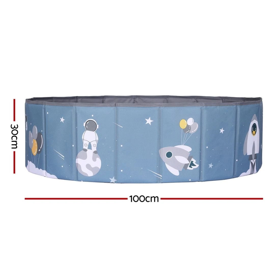 2 Keezi Kids Ball Pool Pit Toddler Play Foldable Child Playhouse Storage Bag - Blue, 2 of 4