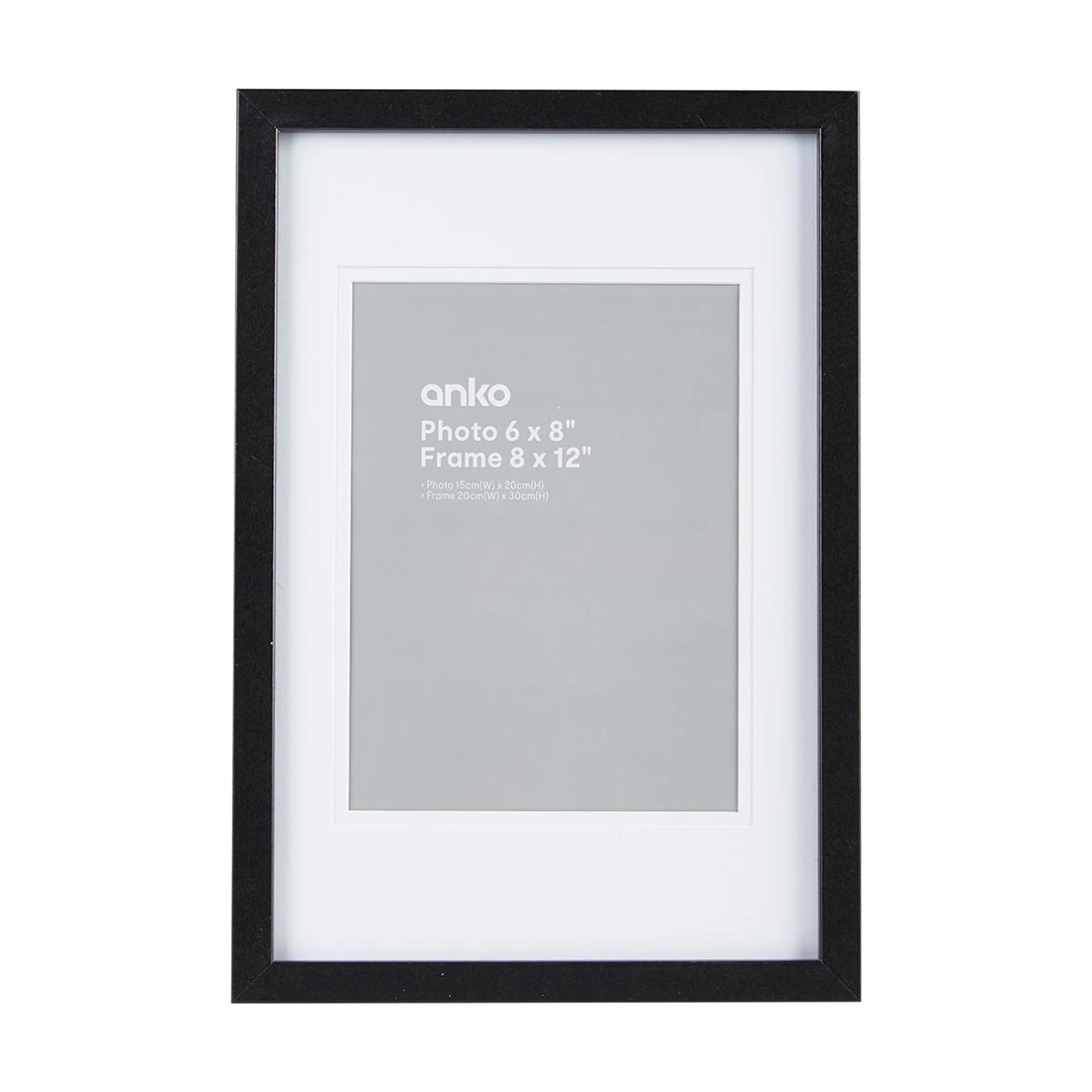 1 6in. x 8in. Photo Frame - Black, 1 of 2
