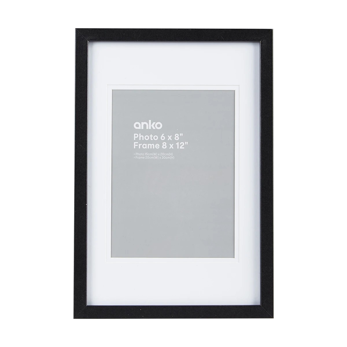 1 6in. x 8in. Photo Frame - Black, 1 of 2