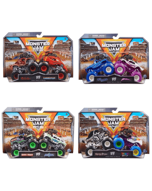 2 Pack Monster Jam 1:64 Die Cast Trucks - Assorted