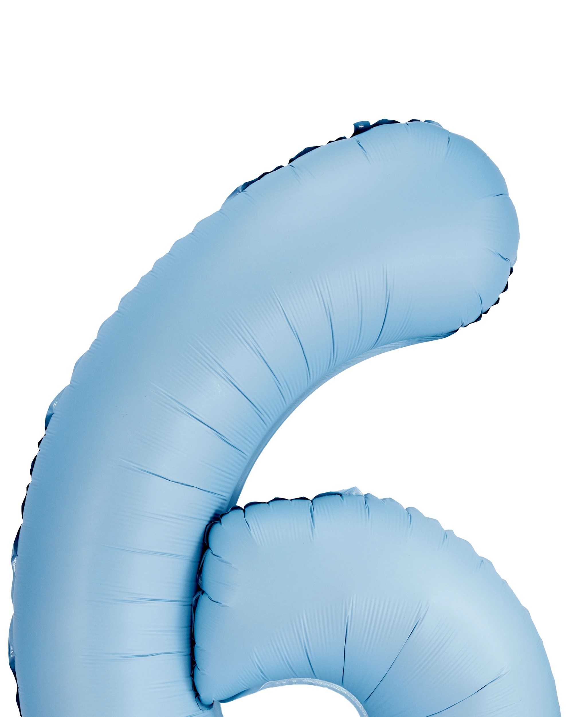 2 Giant Matte Blue Number 6 Foil Balloon, 2 of 5