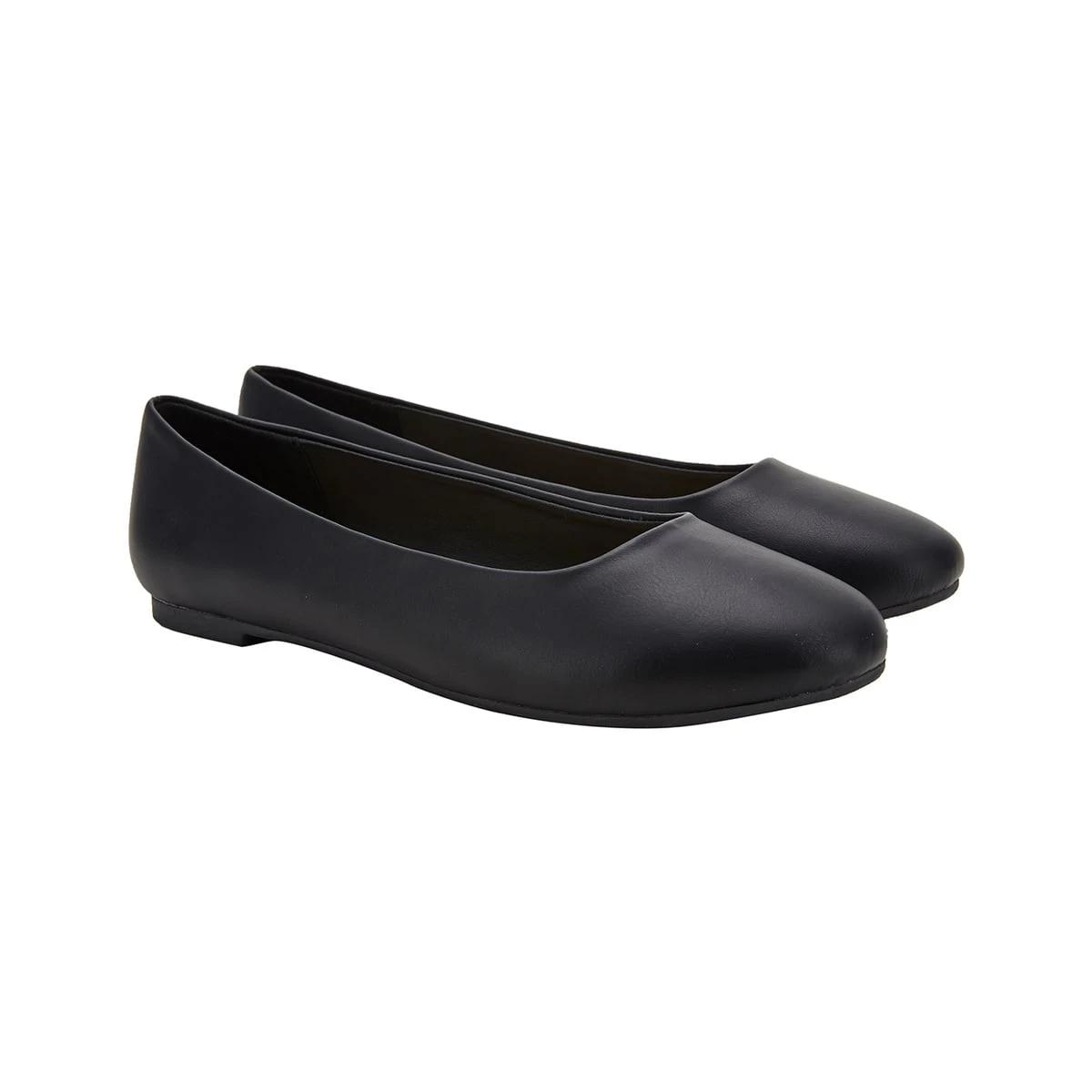 3 Round Toe Flats BLACK, 3 of 5