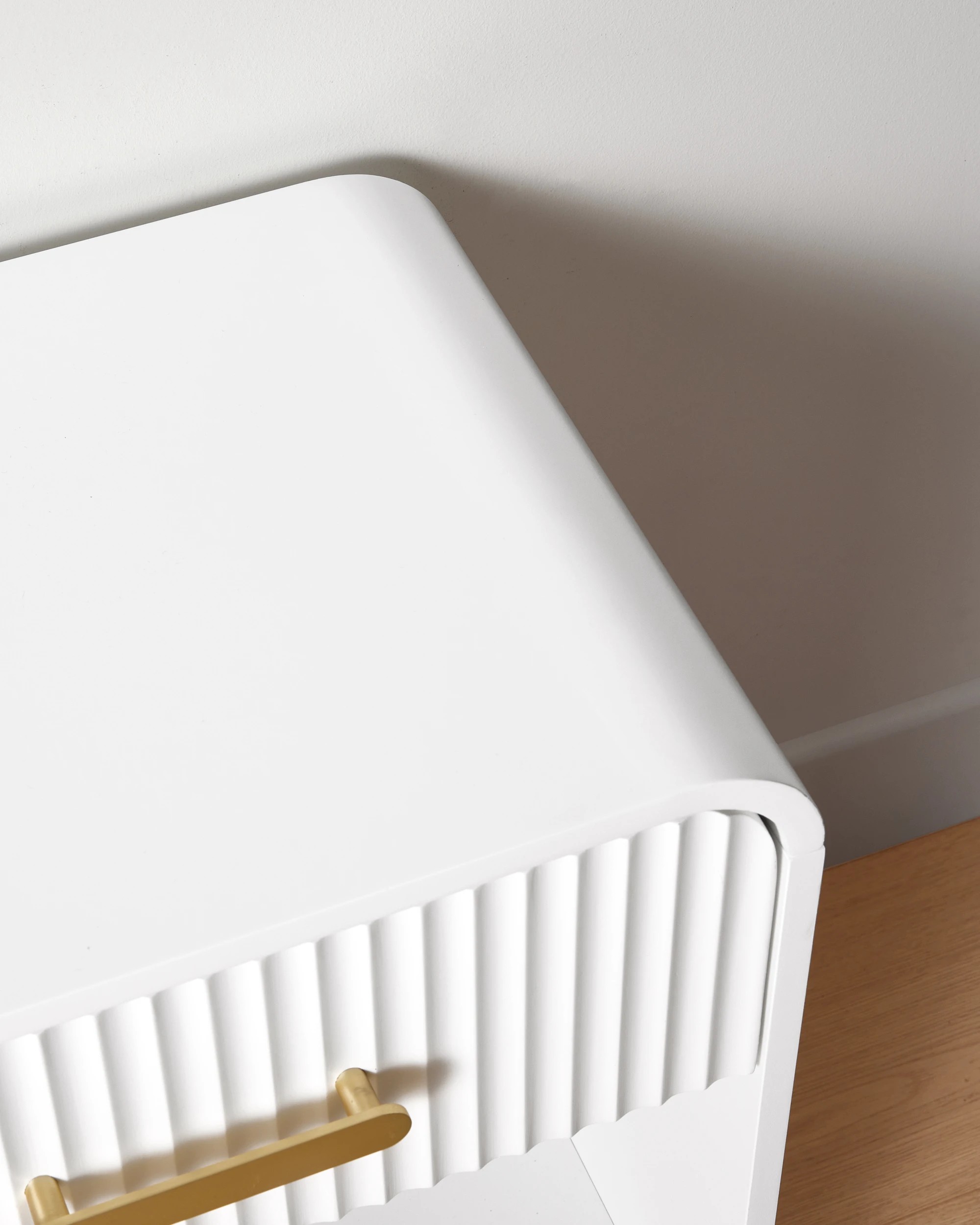 6 Luna Bedside Table - White, 6 of 9