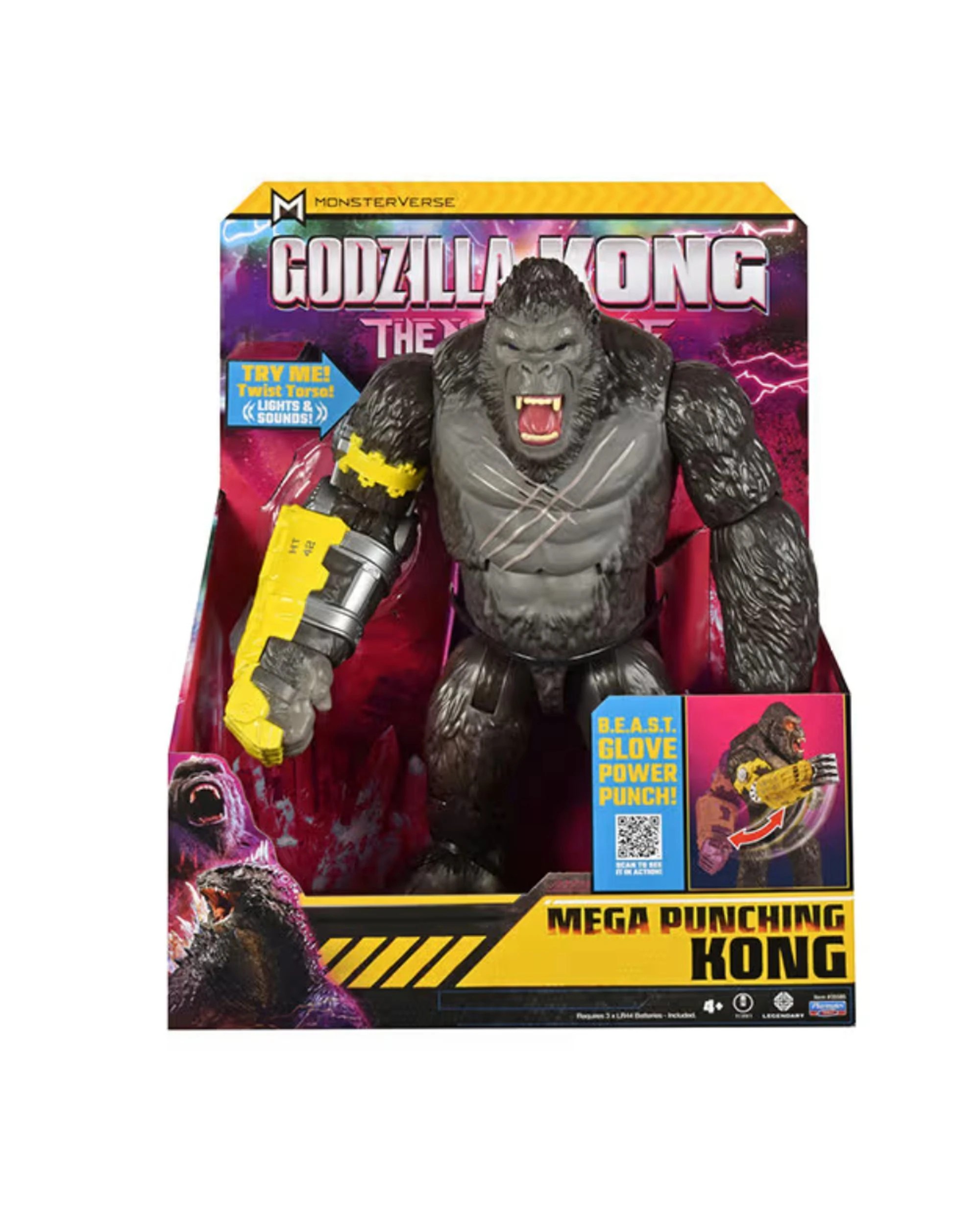 1 Godzilla x Kong The New Empire Mega Punching Kong 13 inch Electronic Action Figure, 1 of 3