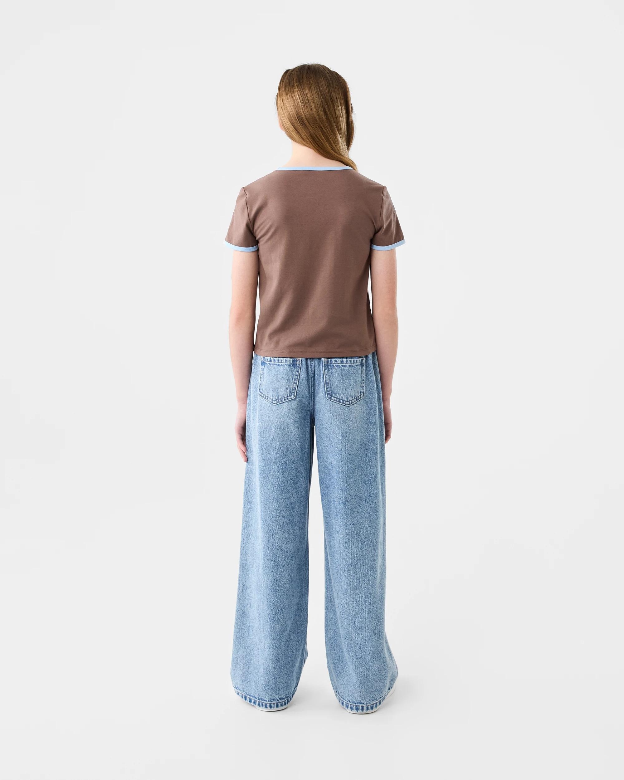 7 Short Sleeve Ringer T-shirt Brwn Star, 7 of 7