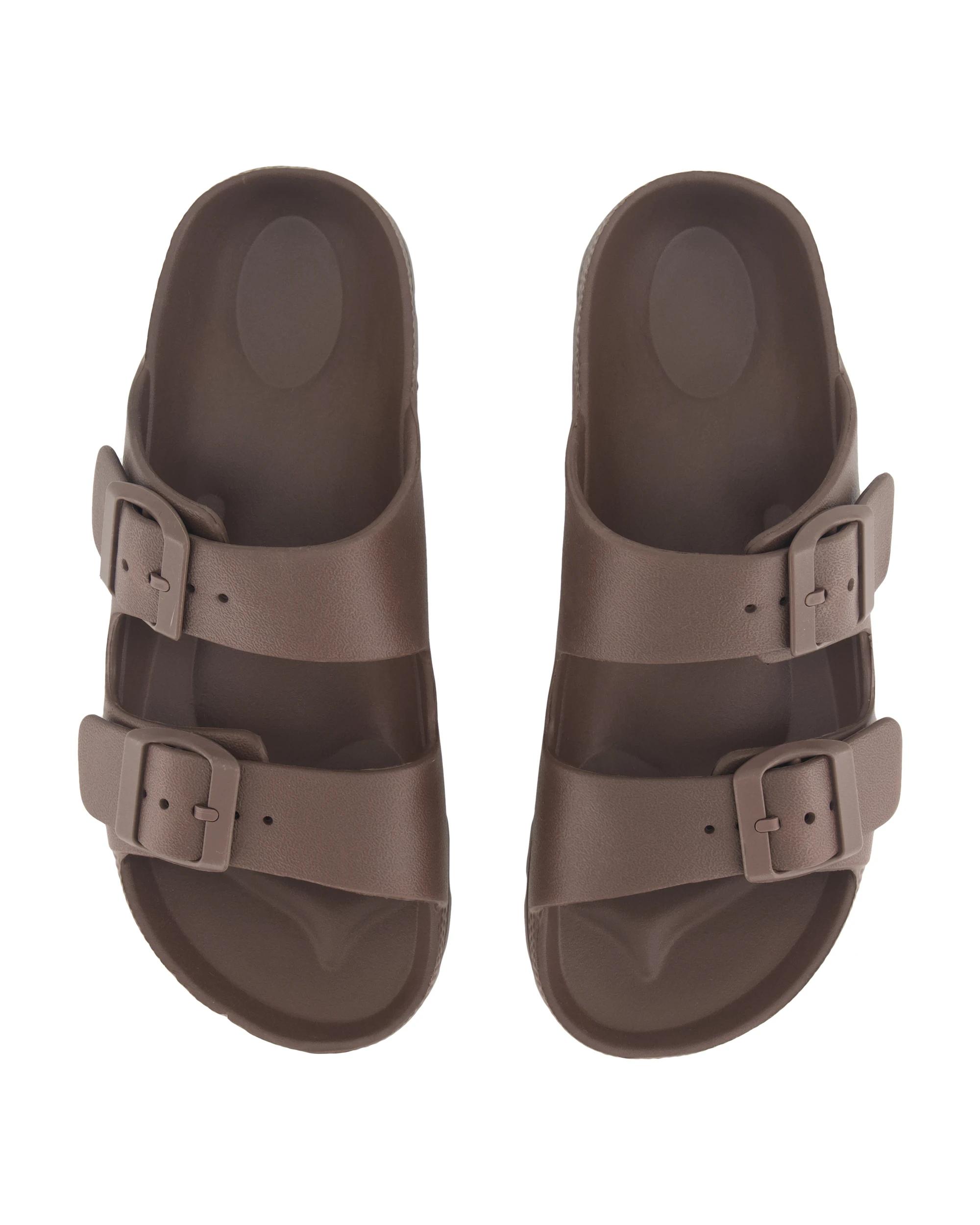 3 Two Band Beach Slides Chocolate, 3 of 3