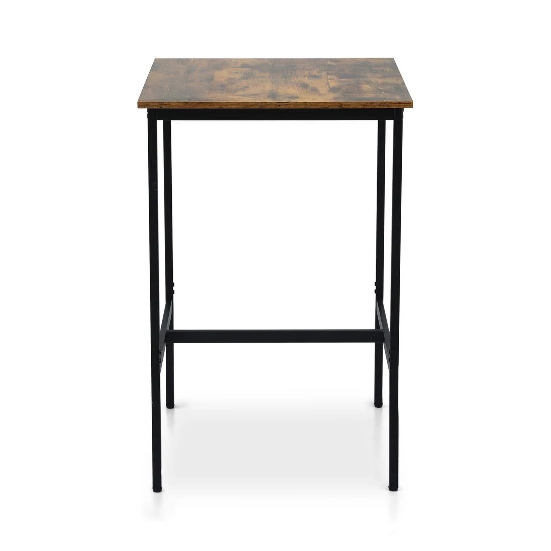 2 Artiss Bar Table Counter Kitchen Dining Desk Pub 60x92cm Vintage Metal - Brown, 2 of 7