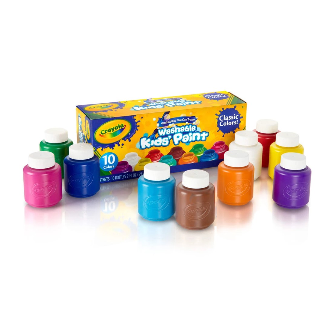 2 Crayola Washable Kids' Paint Classic - Pack of 10, 2 of 2
