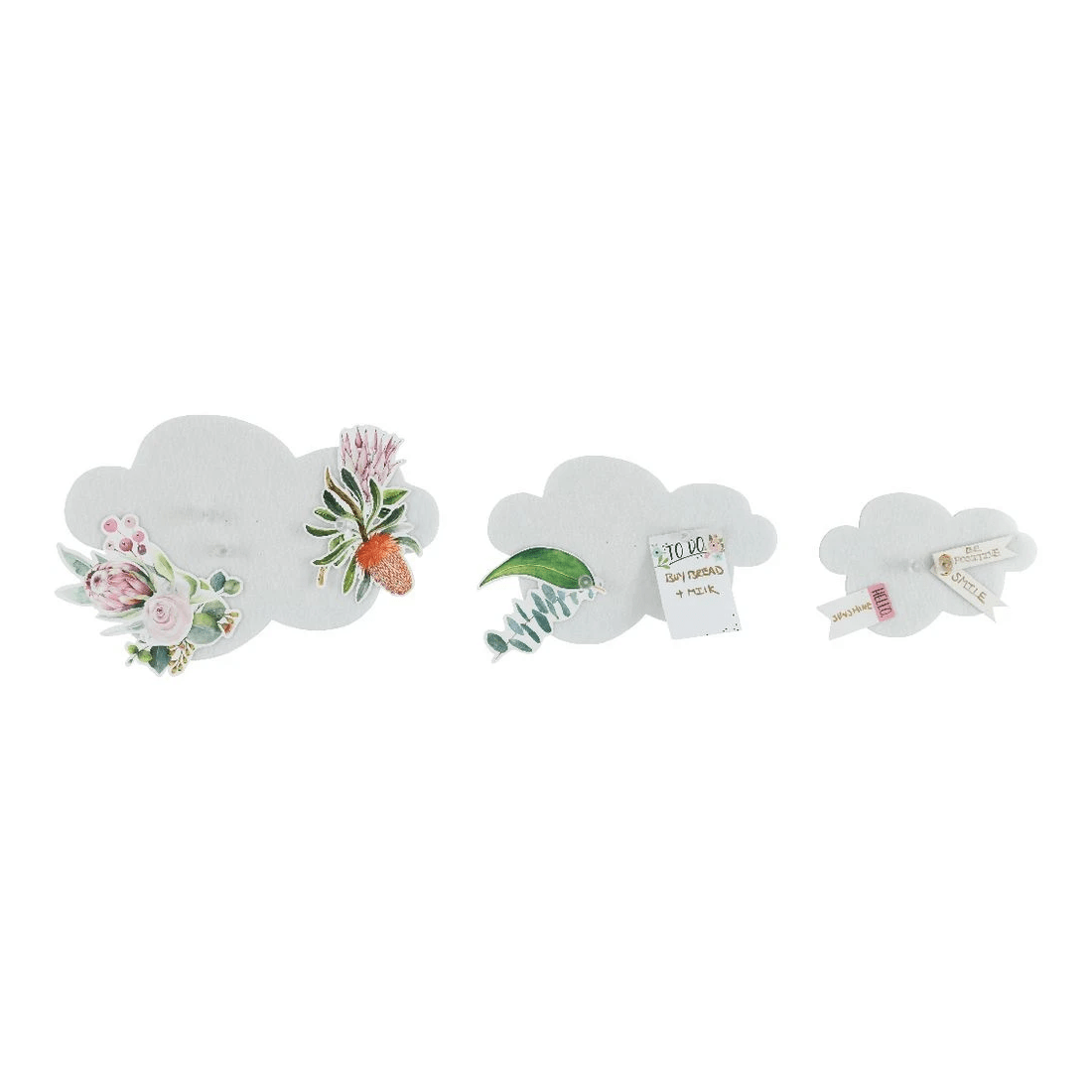 8 Otto Adhesive Cloud Feltboards Grey 3 Pack, 8 of 8