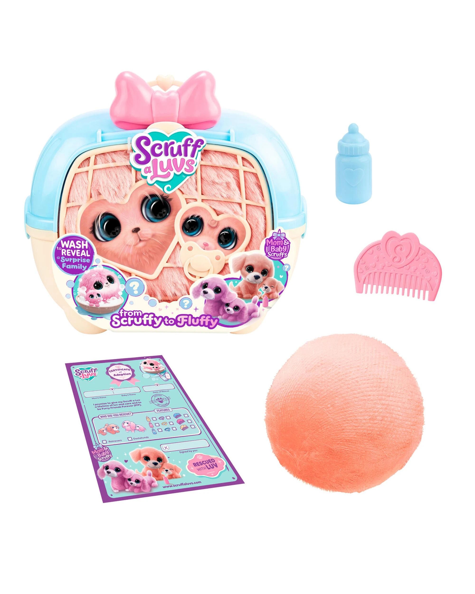 2 ScruffaLuvs Series 3 Mom and Baby Mystery Plush 2 Pack, 2 of 9