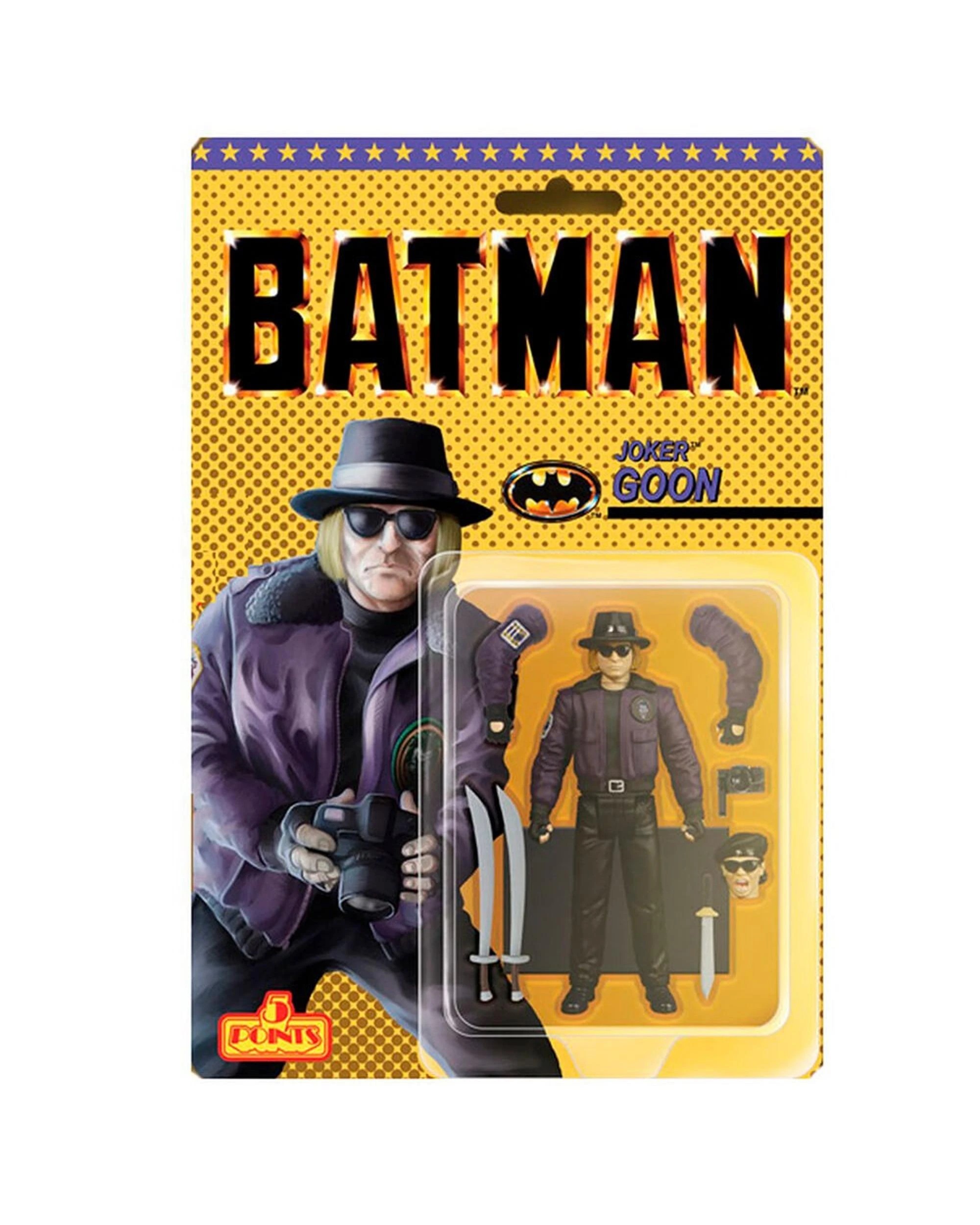 1 Mezco Toyz DC Batman 1989 5 Points Joker Goon Action Figure, 1 of 4