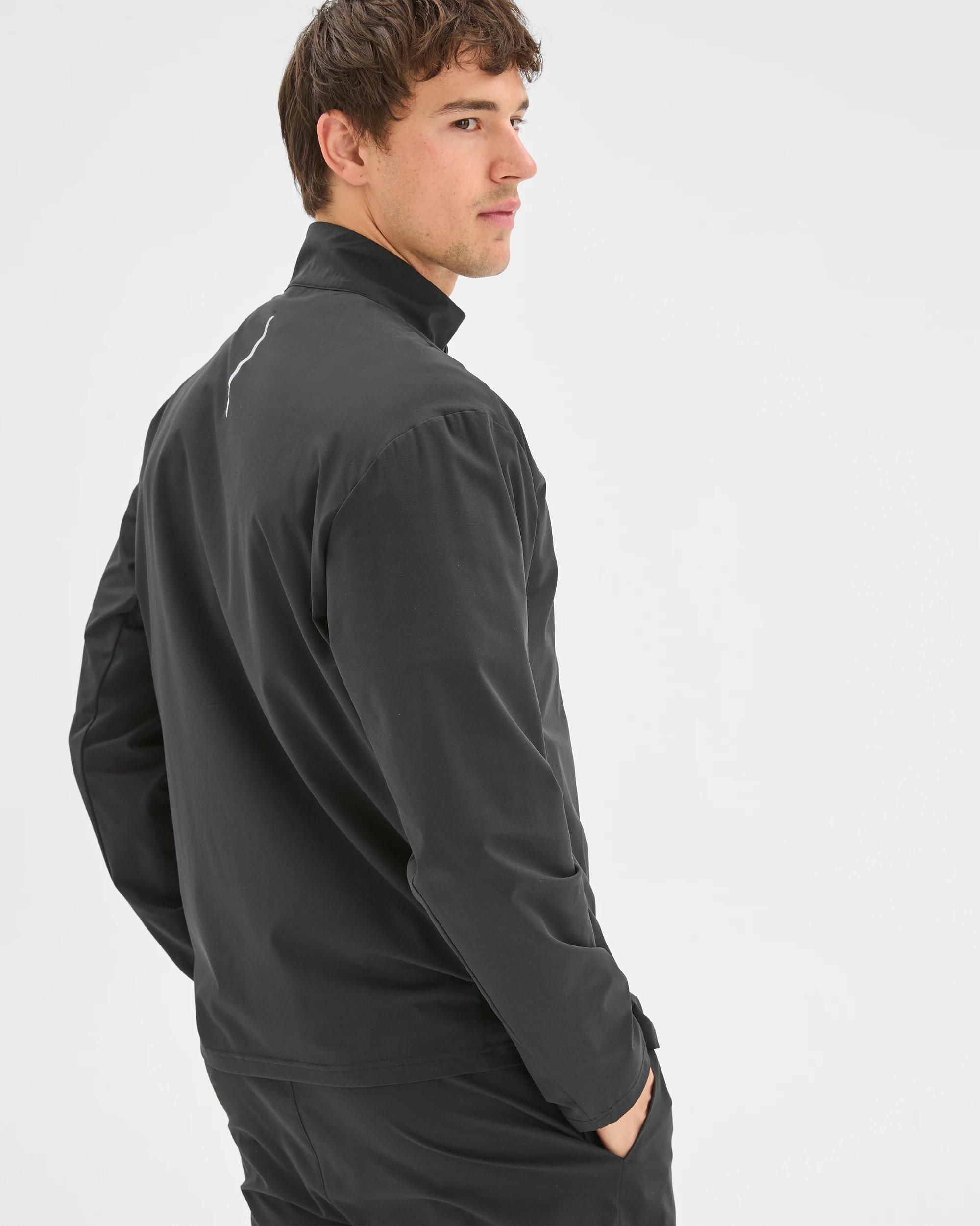 6 Target Active Zip Through Textured Jumper BLACK, 6 of 6