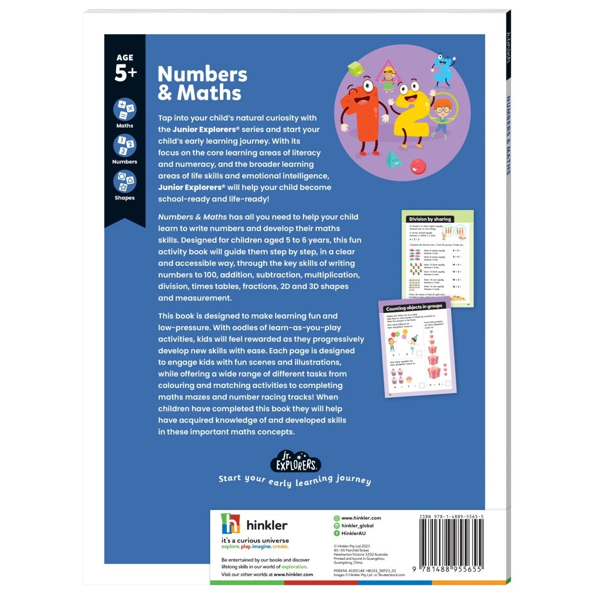 5 Junior Explorers: Numbers and Maths - Book, 5 of 5