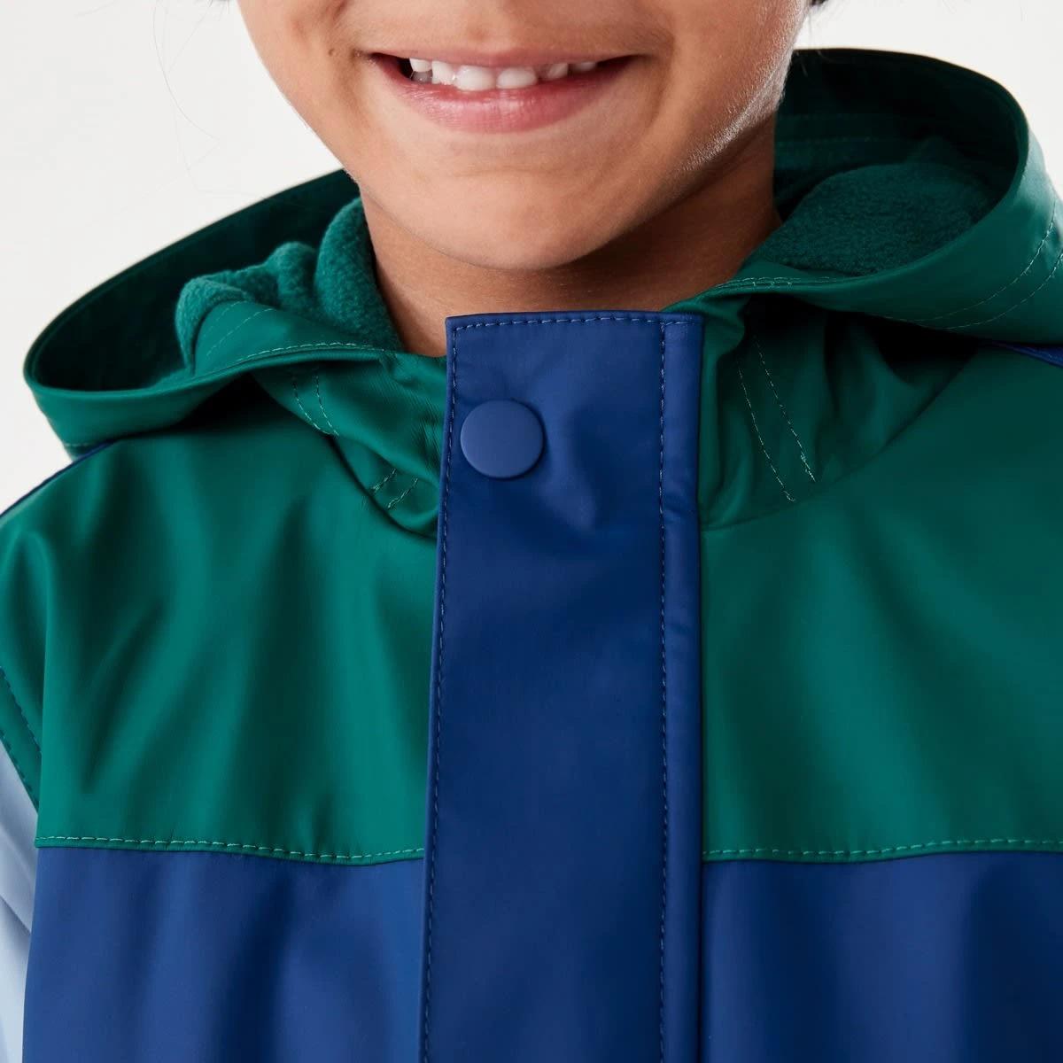 4 Colour Block Rain Jacket Vars Green, 4 of 9