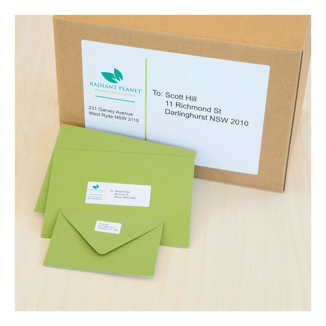 4 Avery Premium White Shipping Labels AveryEco A6 2UP 25 Sheets, 4 of 6