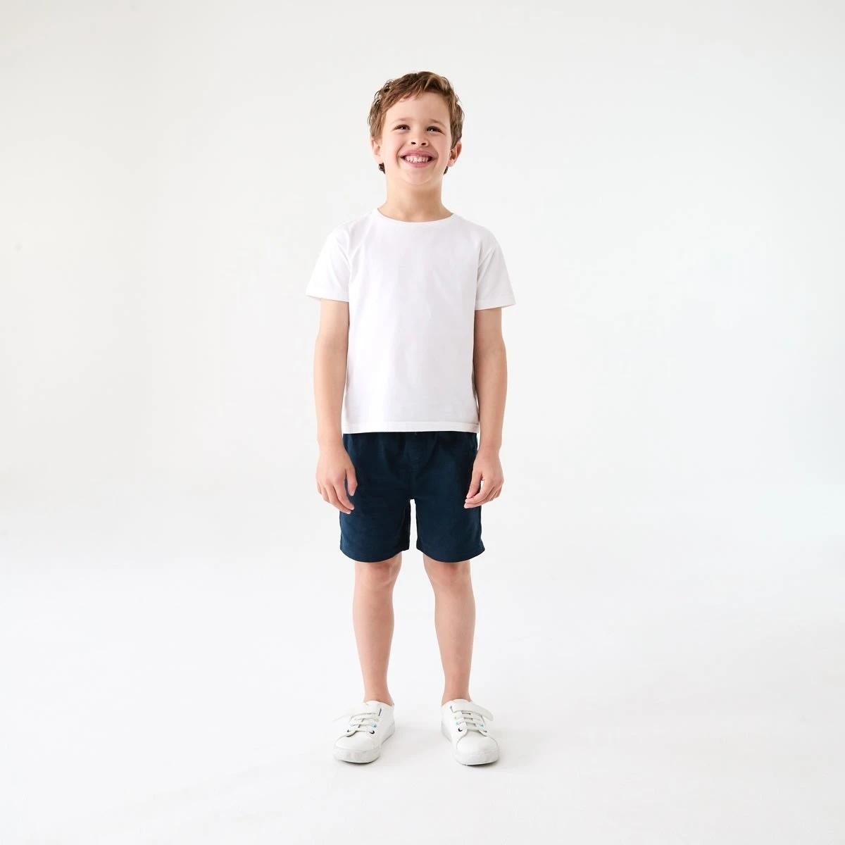 4 Cotton Knit Shorts DRESS BLUE, 4 of 5