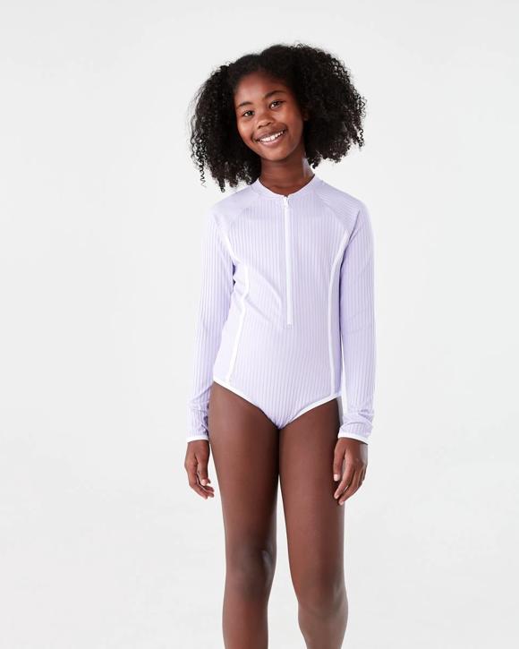Long Sleeve One Piece With Contrast Bind