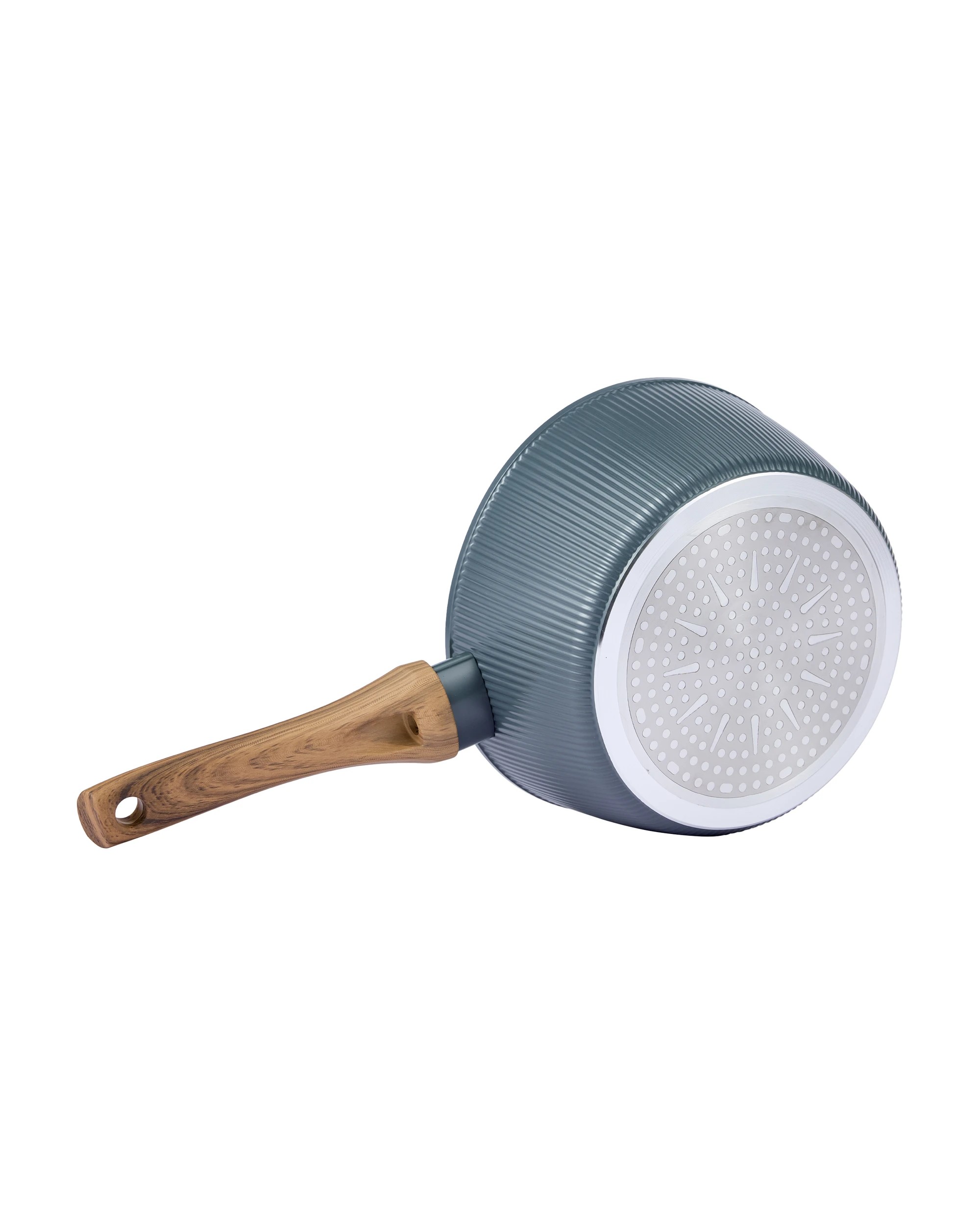 5 20cm Linear Wood Look Saucepan, 5 of 6
