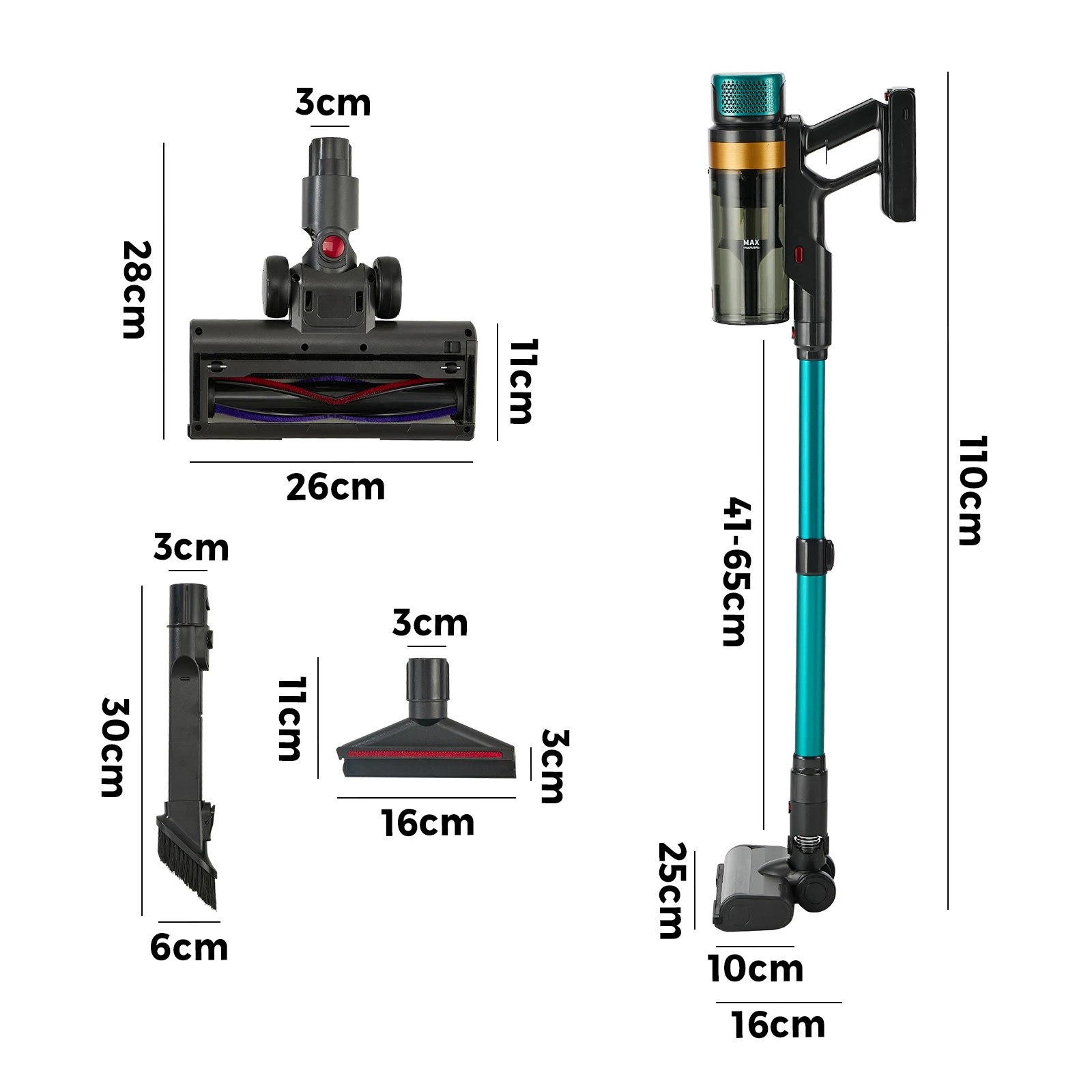 7 Vevare Cordless Stick Vacuum Cleaner Handstick Bagless Vac Handheld 45KPA - Multi, 7 of 10