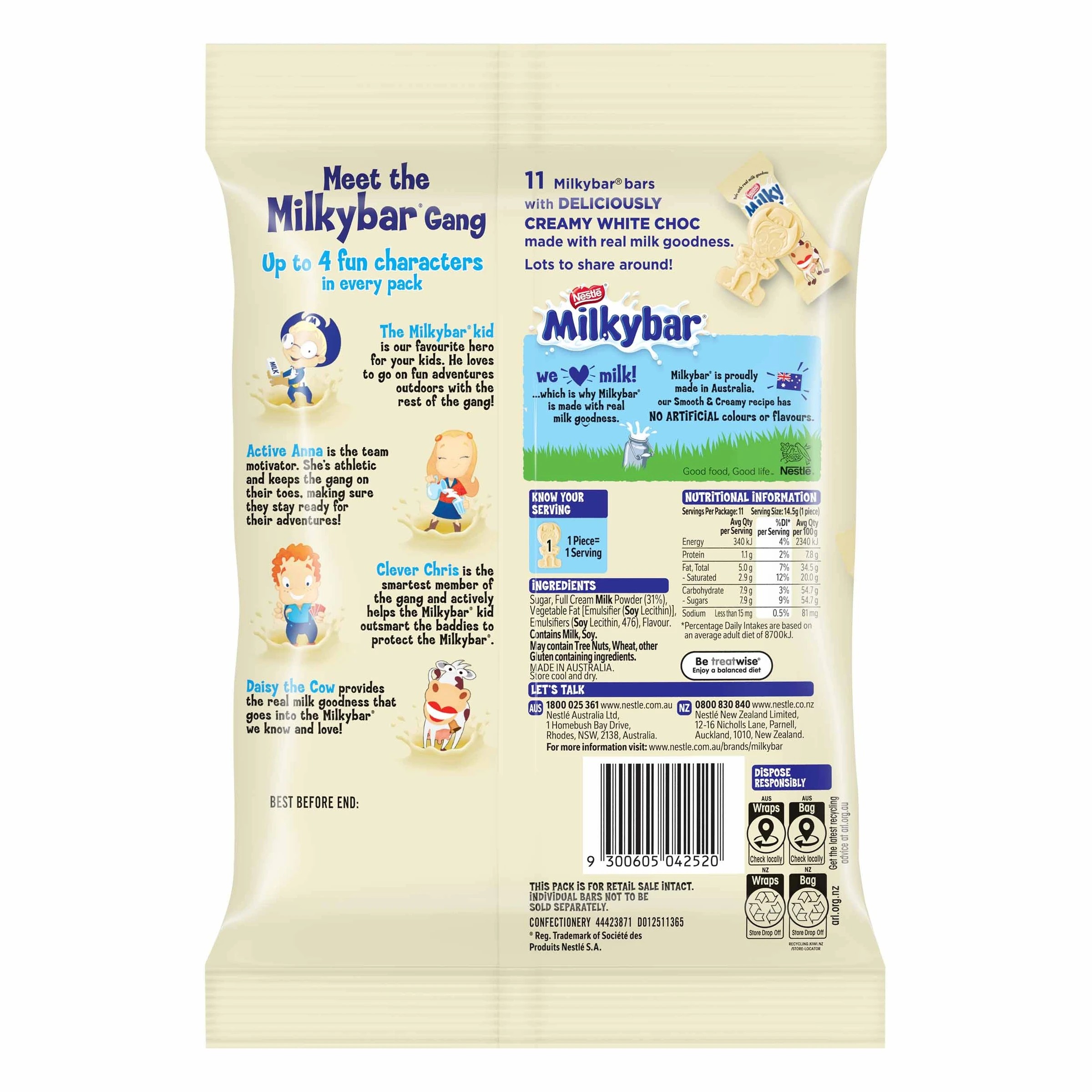 2 11 Piece Nestle Milkybar Share Pack 158g, 2 of 2