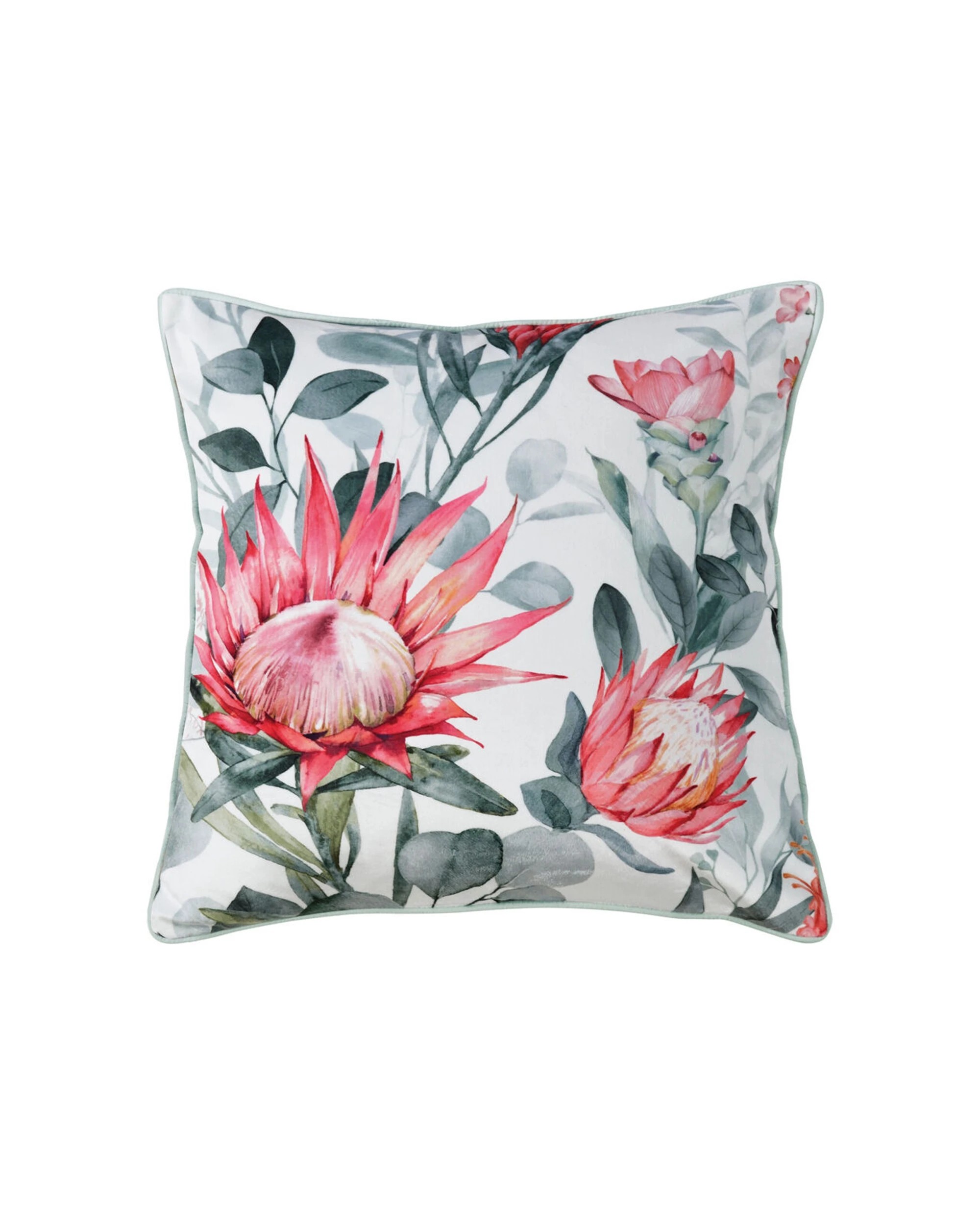 1 Bianca Wellingrove Square Velvet Cushion Pillow 43x43cm Polyester Velvet - Pattern, 1 of 1