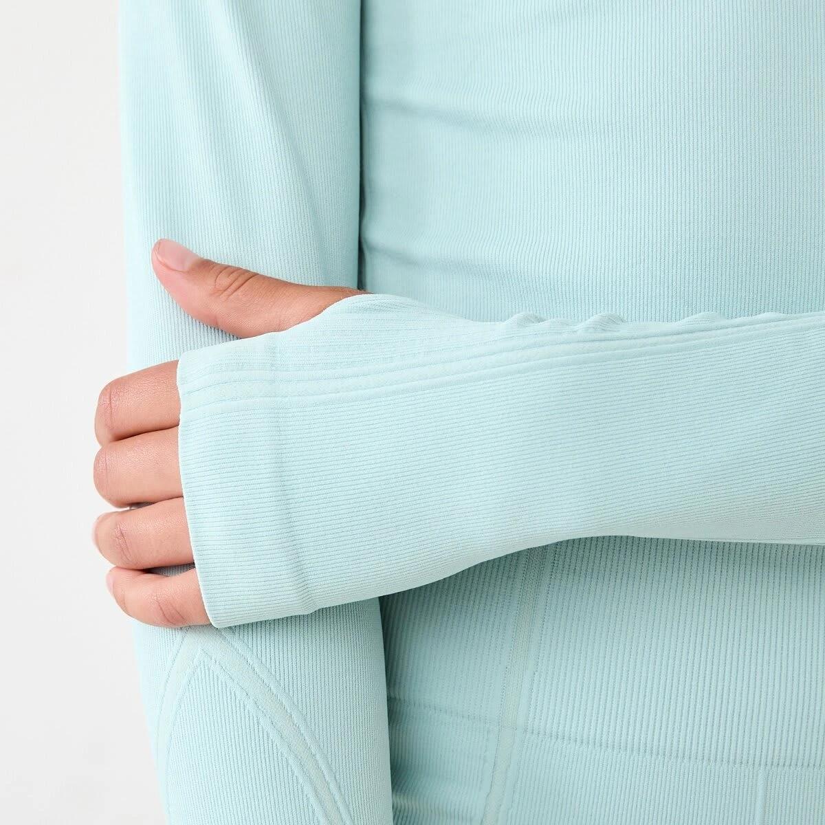 5 Active Long Sleeve Seamfree Top Aqua Grn, 5 of 9