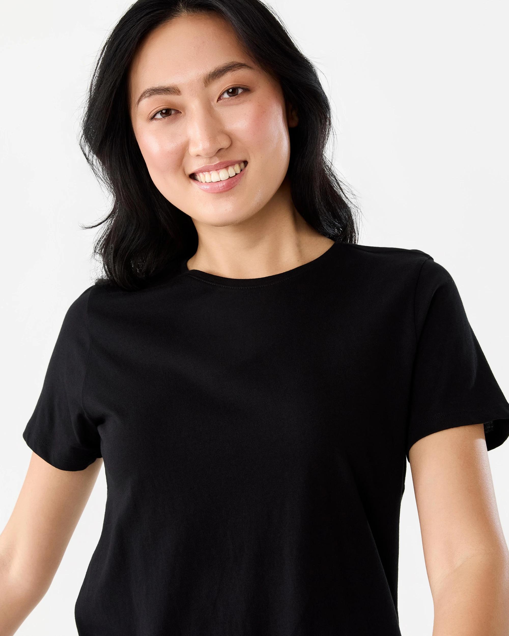 4 Short Sleeve Basic T-shirt Black, 4 of 5
