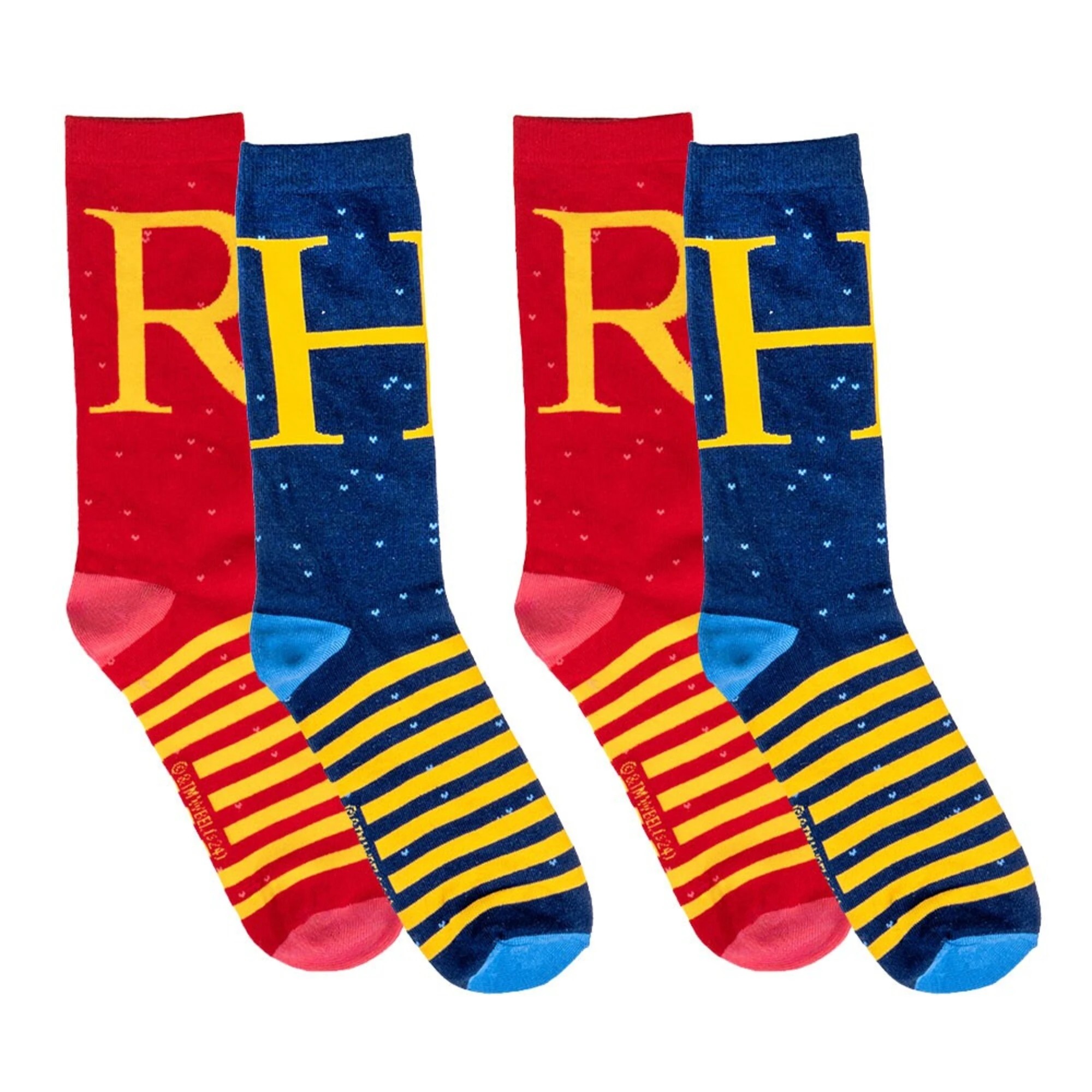 1 Harry Potter - Harry & Ron Initial Crew Socks 2-Pack - Size 7-11 - 7 - Multi, 1 of 5