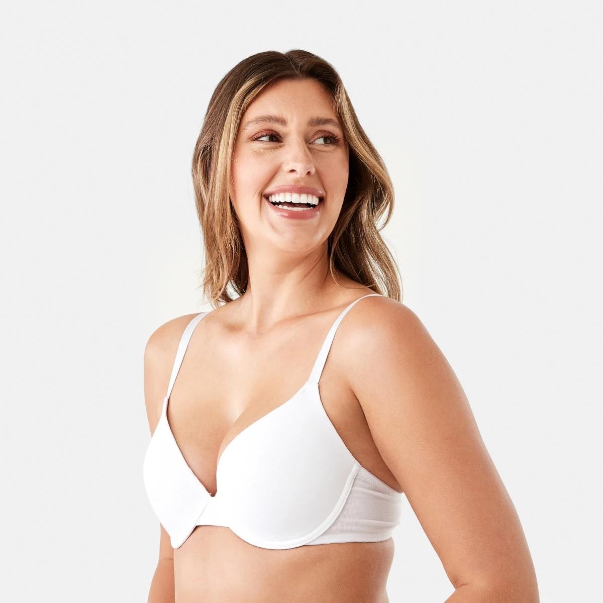 5 2 Pack Cotton T-shirt Bra SILVER MARLE, WHITE, 5 of 9