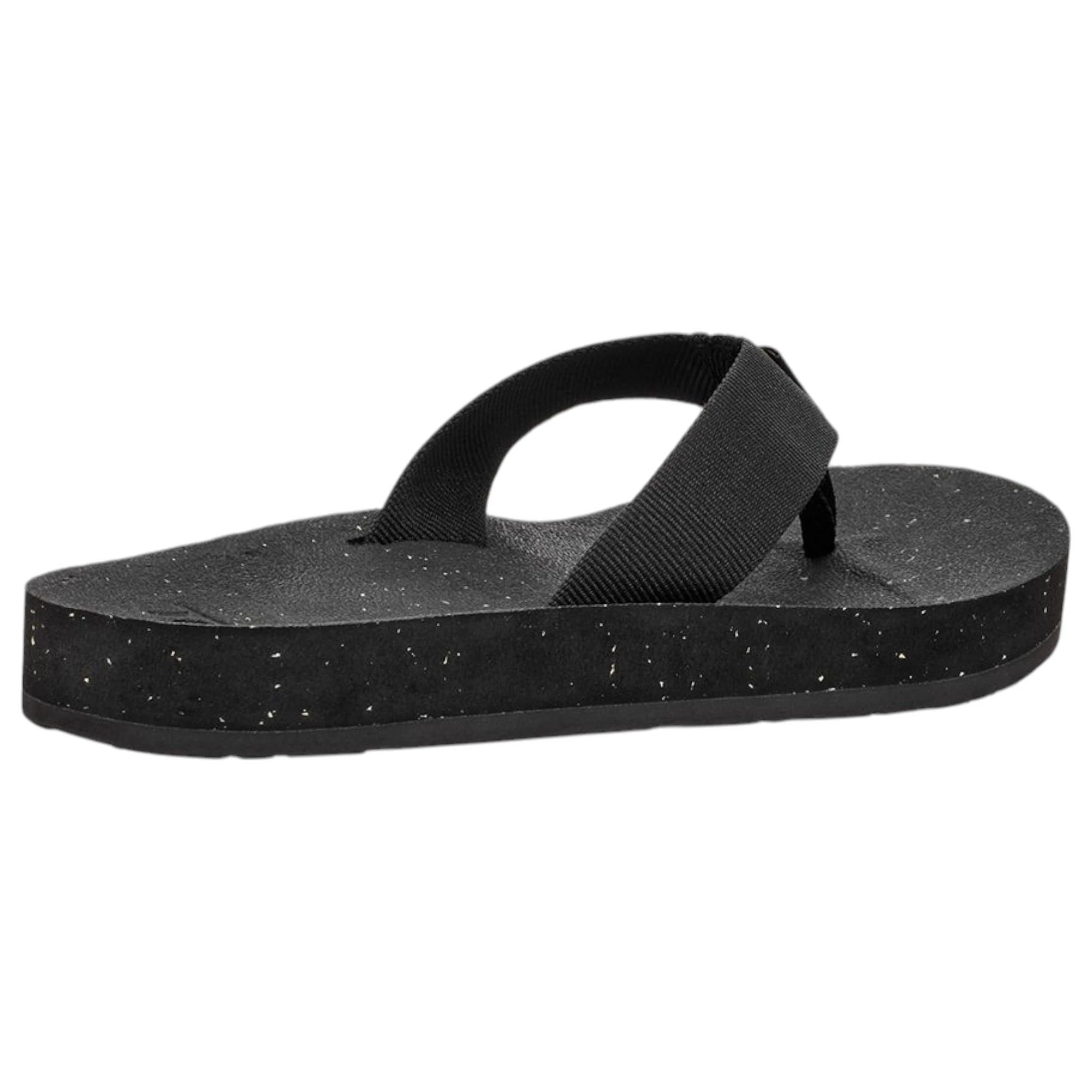 5 Teva Womens Reflip Slip On Sandals Thongs BLACK/BLACK, 5 of 6