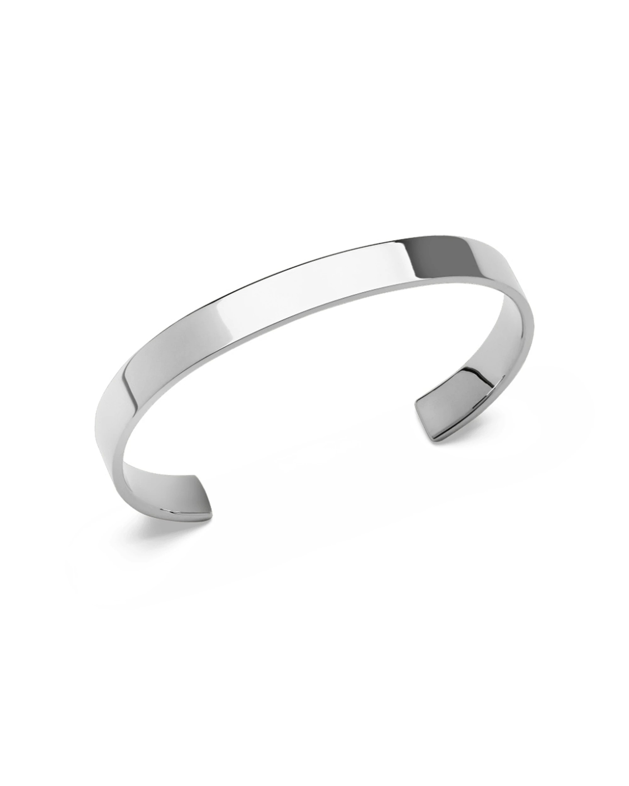3 Daniel Wellington Line Cuff Polished Silver Bracelet Large Jewellery - Silver, 3 of 5