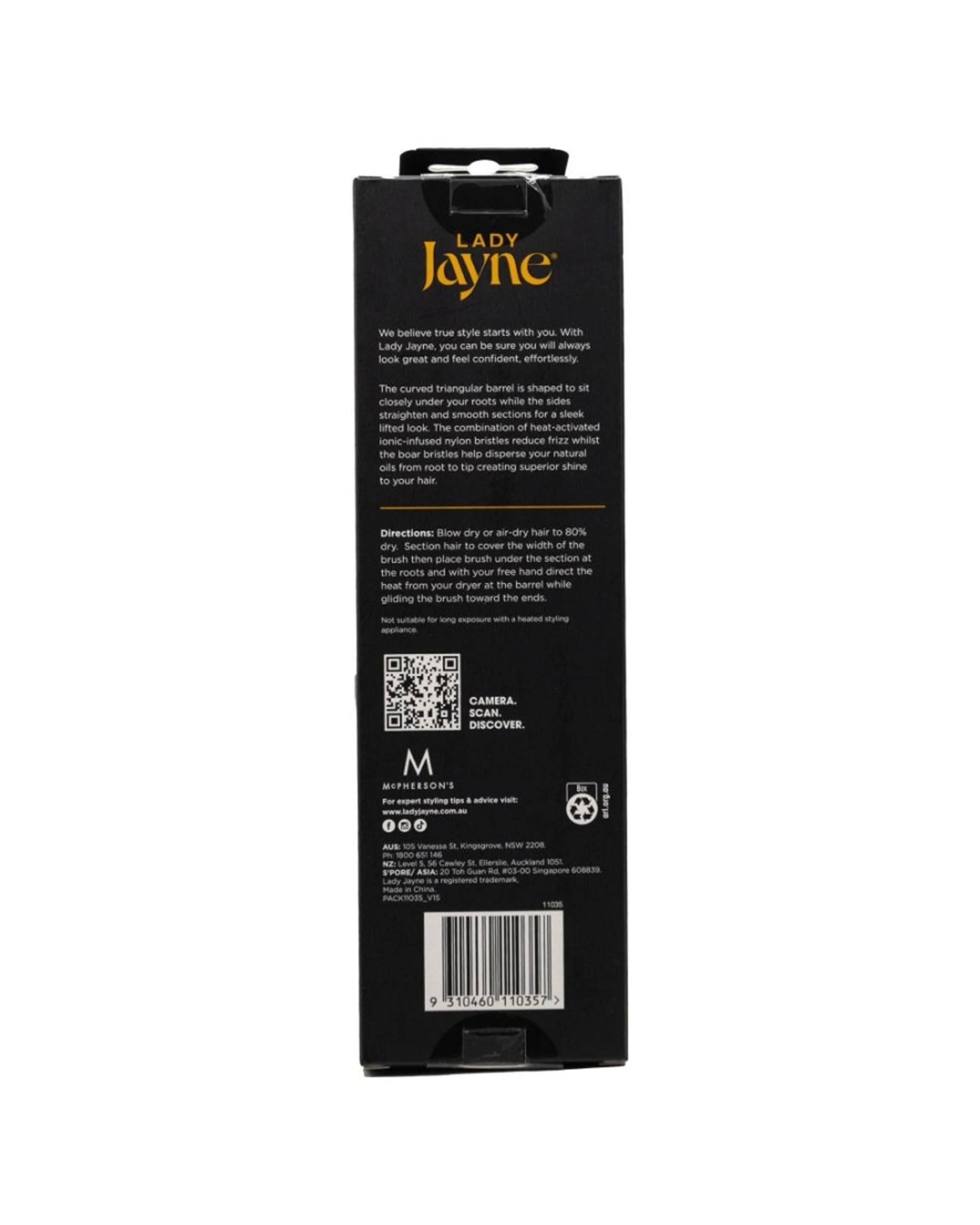 4 Lady Jayne 6PK Tri-Side Styling Brush Volume For Medium/Long Hair - Multi, 4 of 4