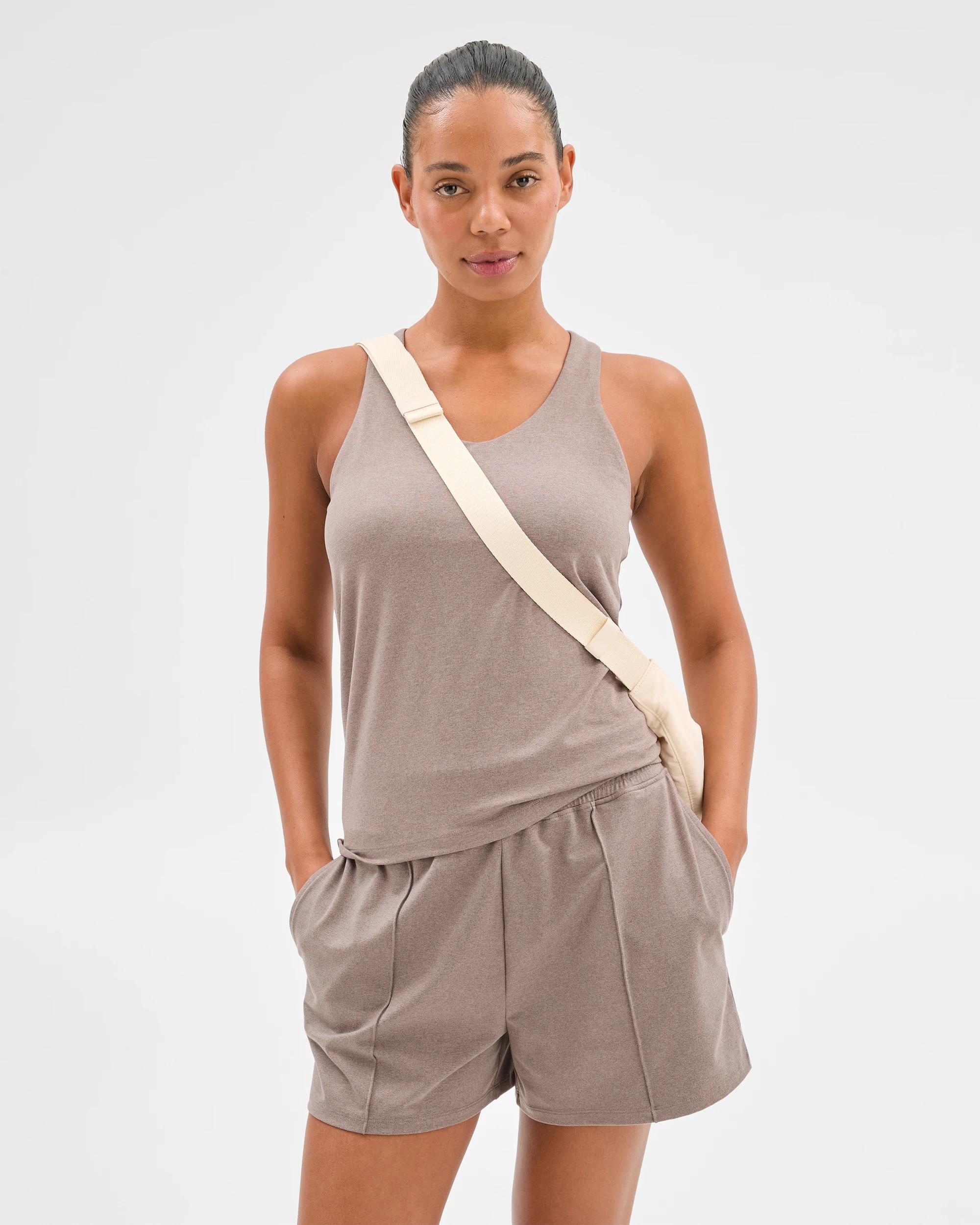 3 Target Active Studio Luxe Marle Racer Tank Top — Mushroom MUSHROOM, 3 of 6