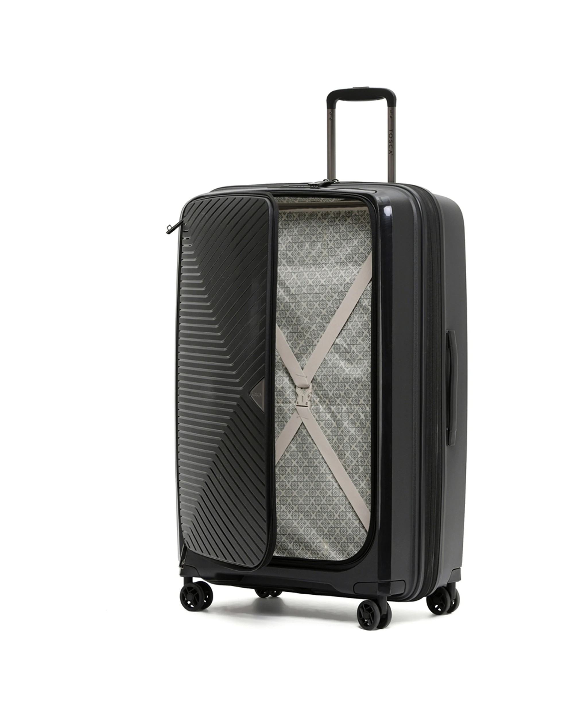 2 Tosca Space X 29" Trolley Checked Luggage Travel Suitcase - Black, 2 of 7