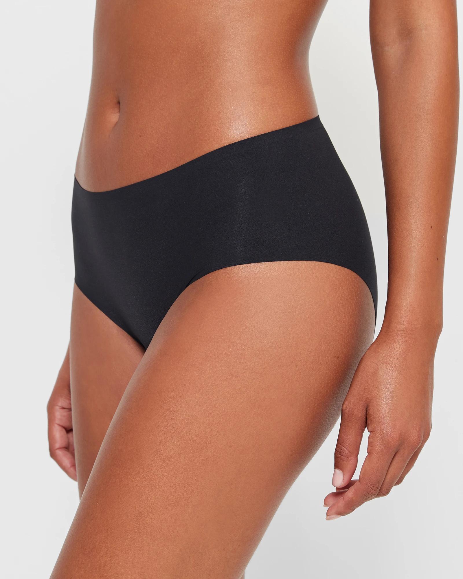 3 Target Womens Bonded No Show Midi Briefs 2 Pack BLACK, 3 of 4