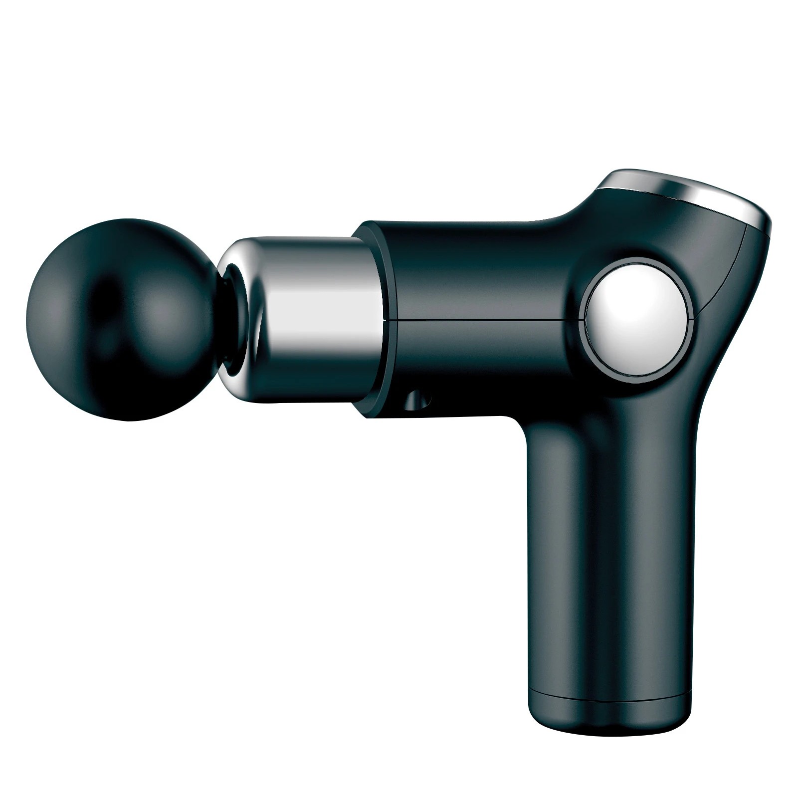 8 FITSMART 6 Level Mini Vibration Therapy Massage Gun USB Charging 4 Heads - Black, 8 of 10