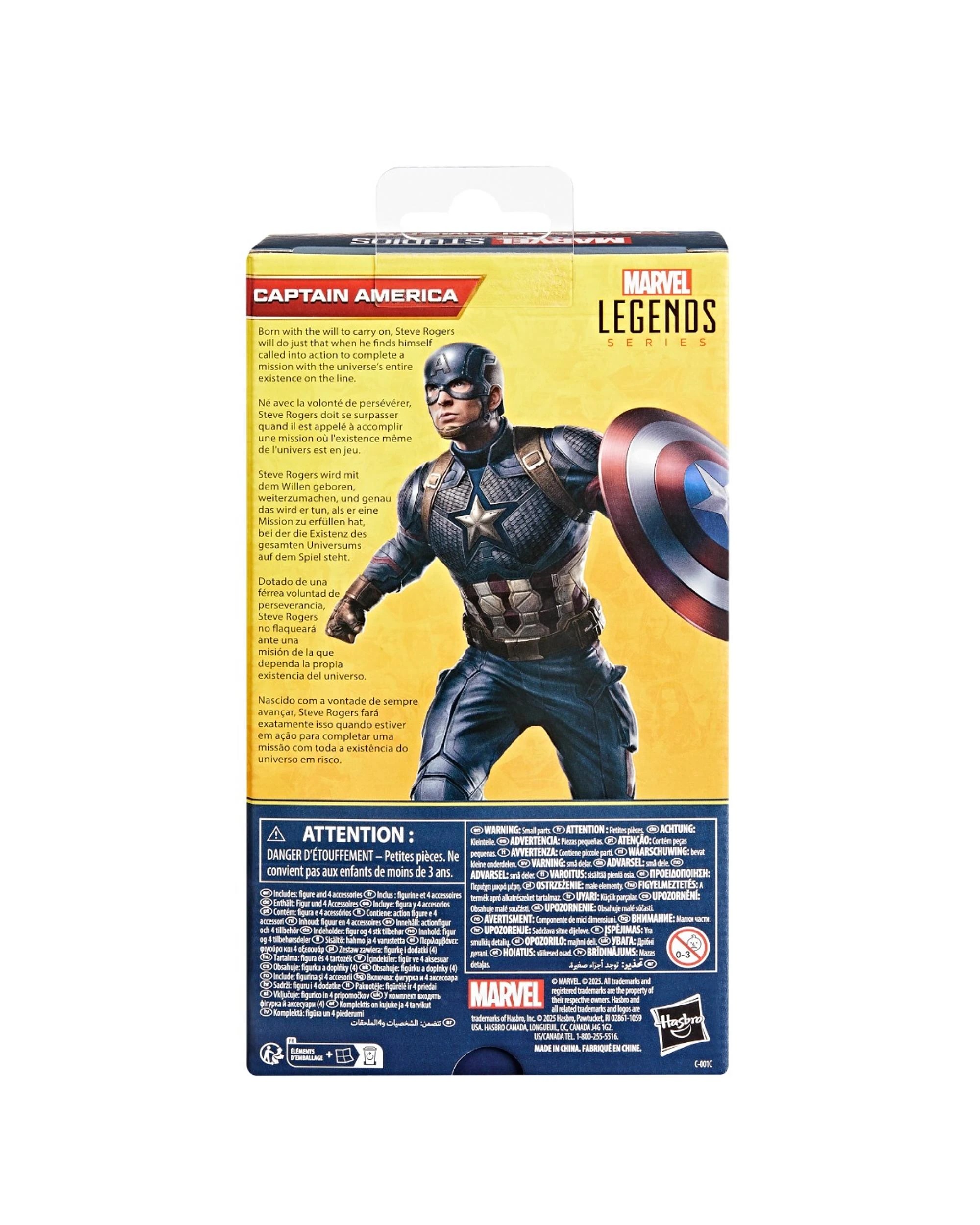 6 Marvel Legends Series Captain America Action Figure, 6 of 6