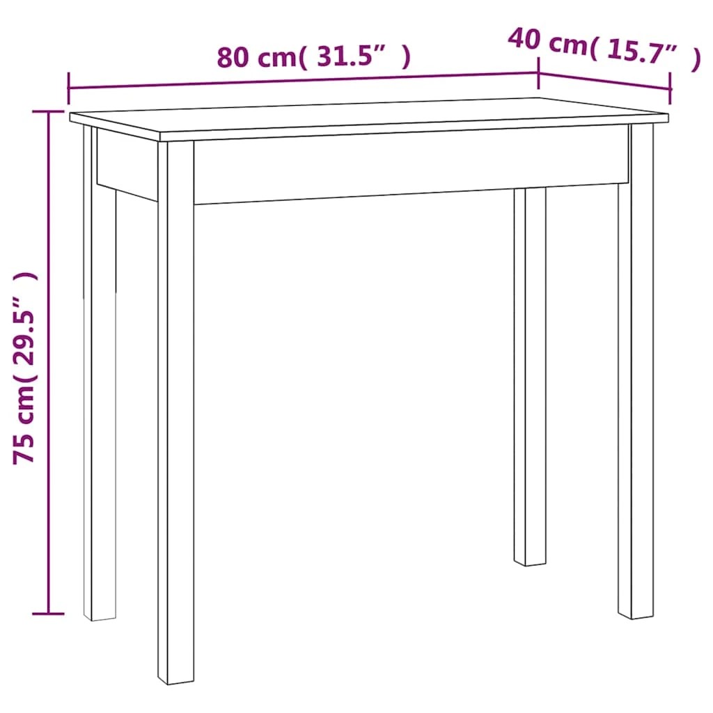 6 Vidaxl Console Table, Console Tables - Brown, 6 of 8