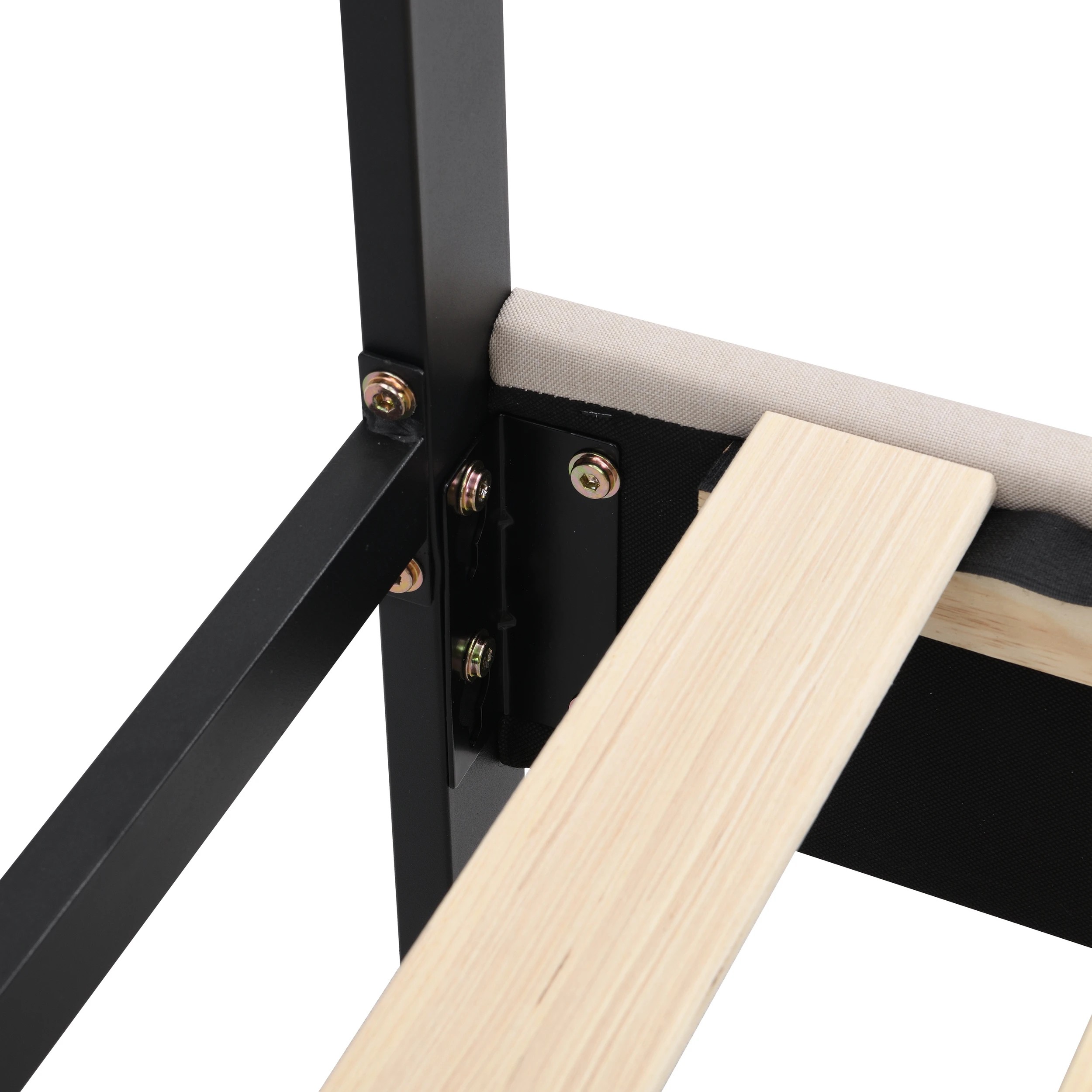 8 IHOMDEC BEF02 Double Size Bed Frame - Beige - Beige, 8 of 10