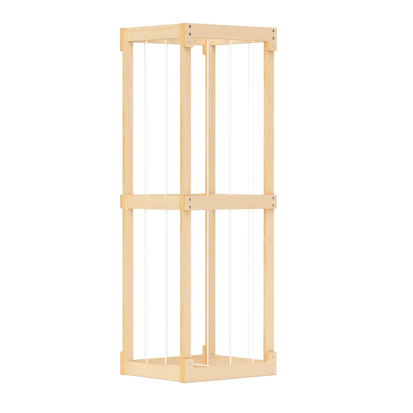 1 Costway Wooden Toy Storage Organizer Tall Display Rack, 1 of 6