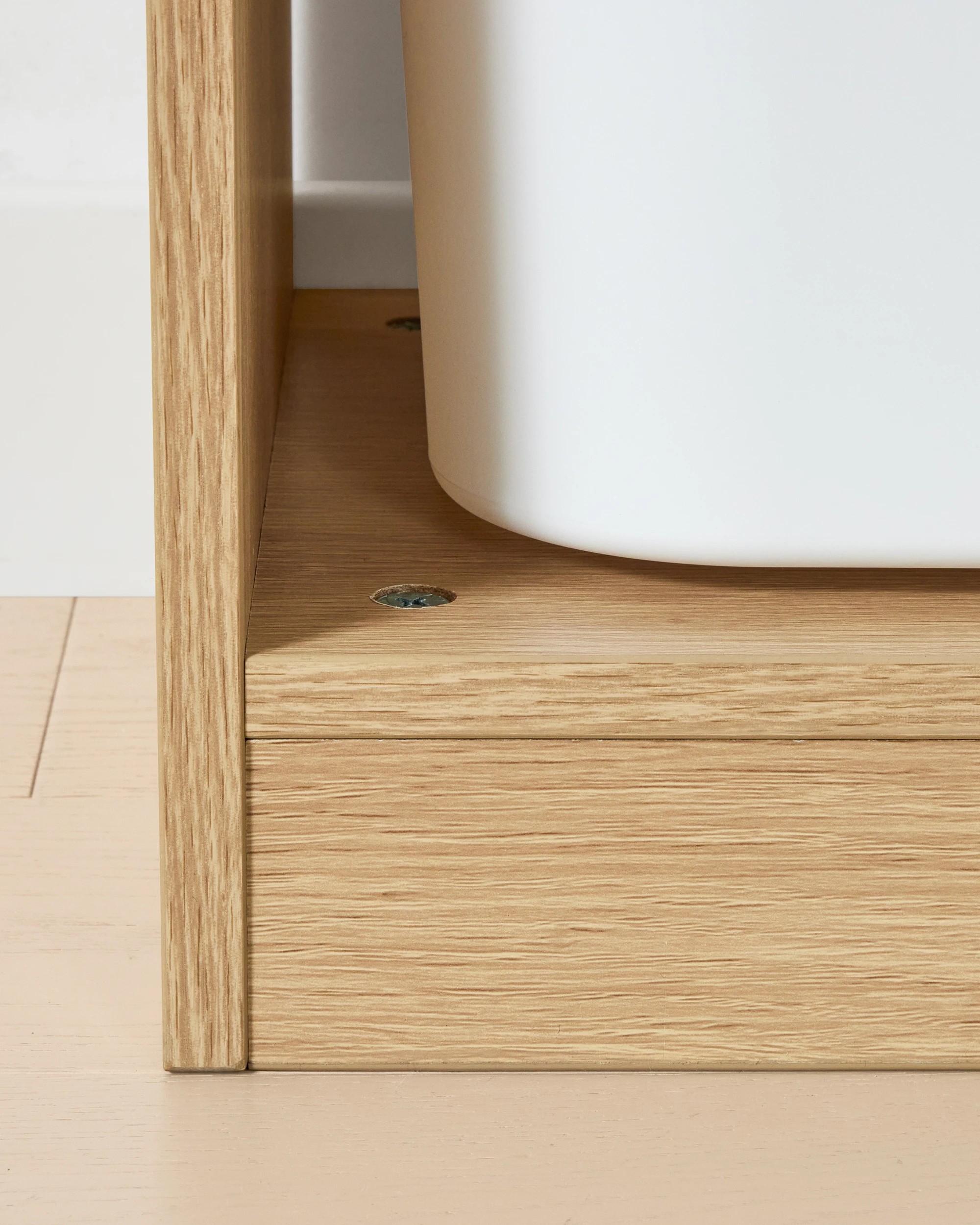 6 3 Tub Storage Unit - Oak, 6 of 7