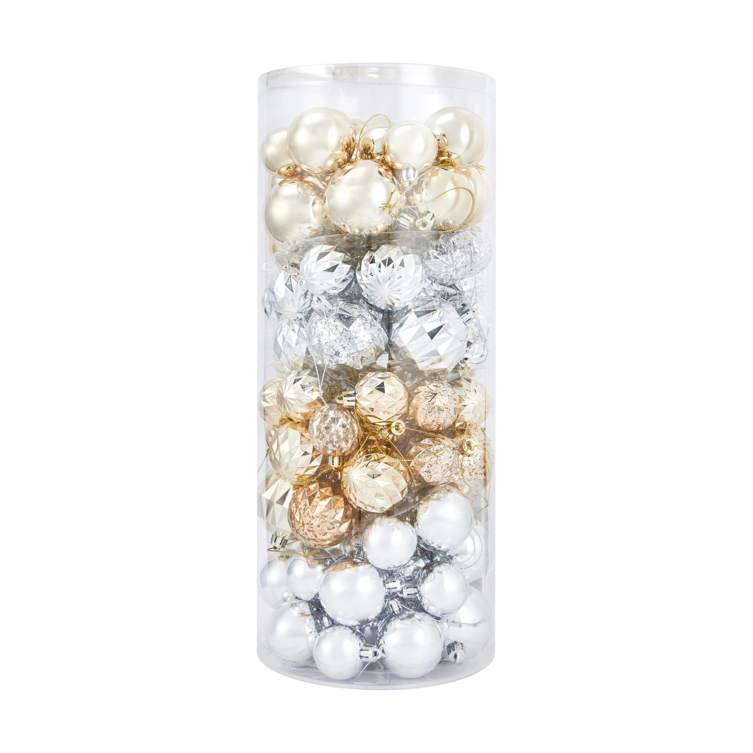 1 100 Pack Luxury Christmas Baubles, 1 of 4