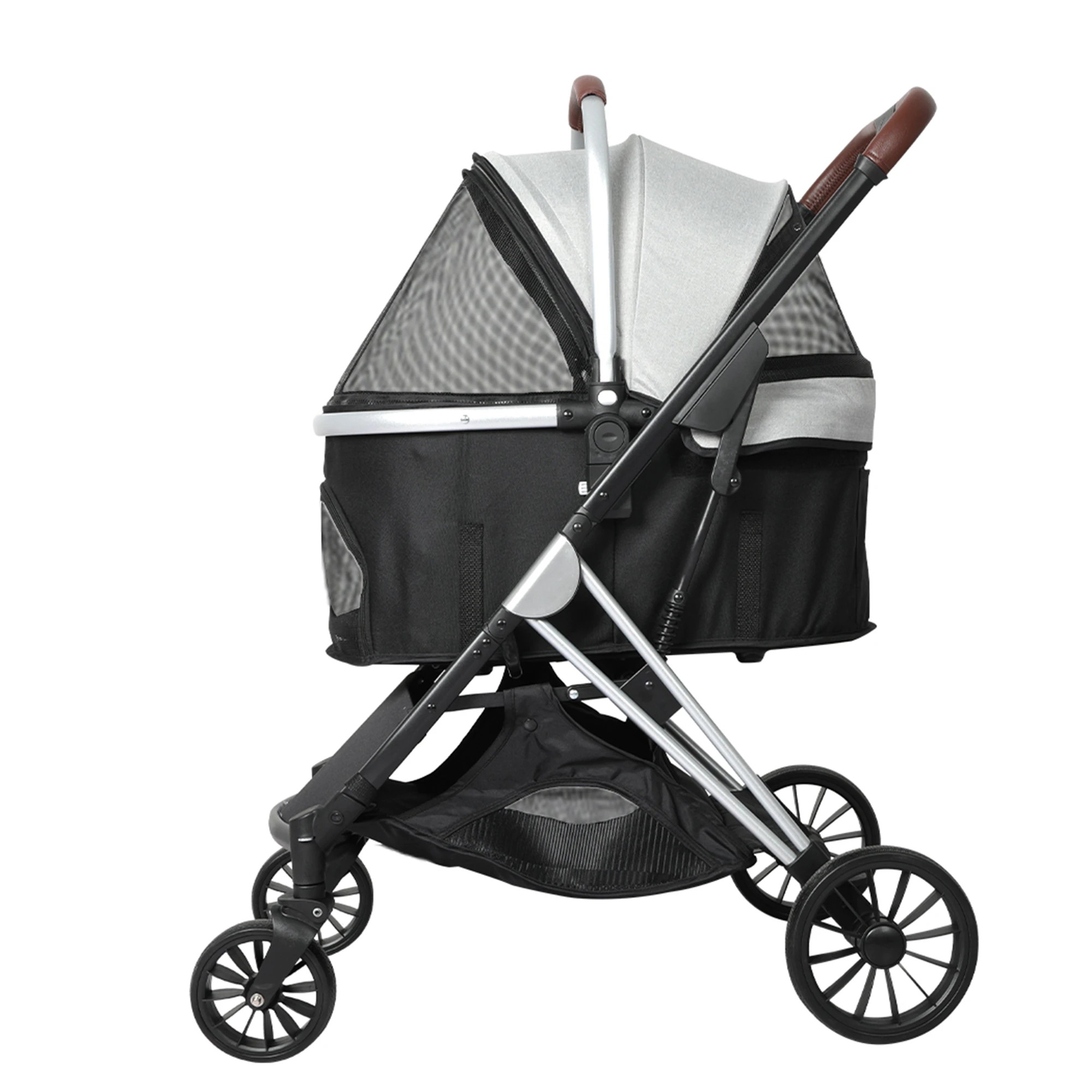 2 Pawz Pet Stroller 3In1 For Large Dogs 50Kg Capacity In Coulor - Grey, 2 of 8