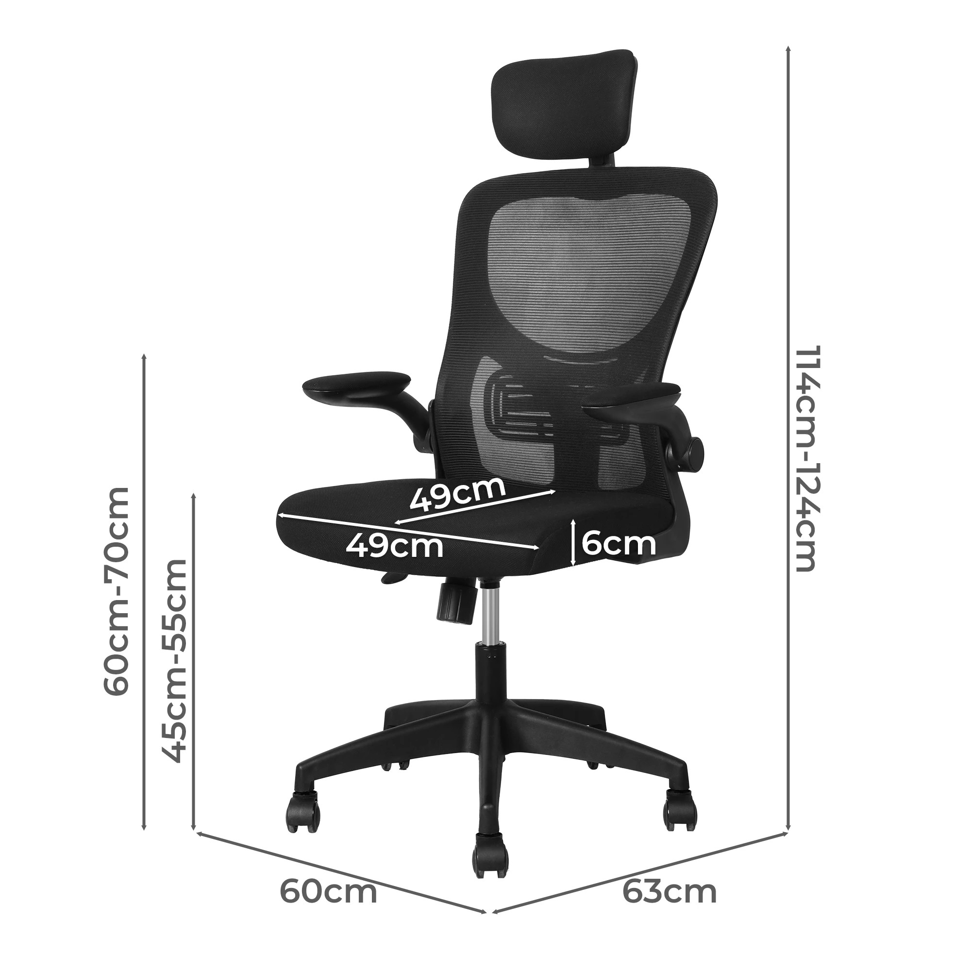 3 Levede Mesh Office Chair, 3 of 6