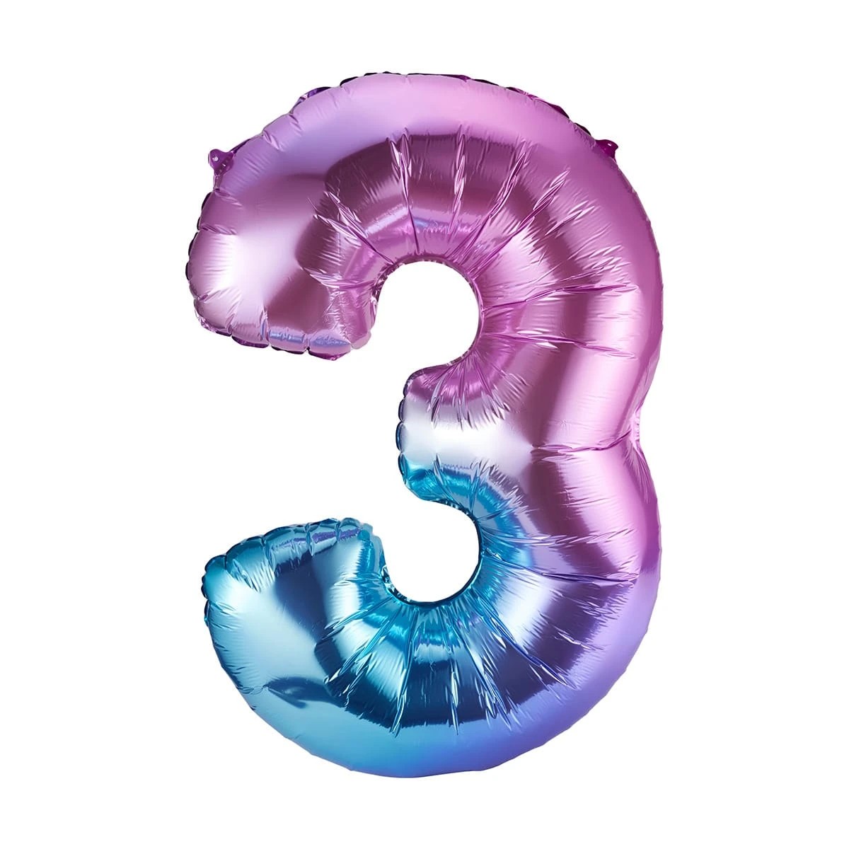 1 Giant Number 3 Foil Balloon, 1 of 4